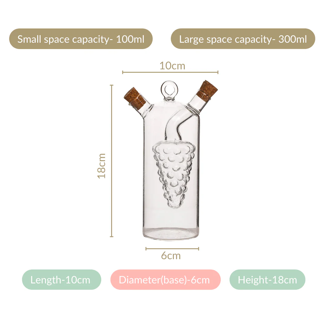 2 In 1 Glass Oil Dispenser - Image 4