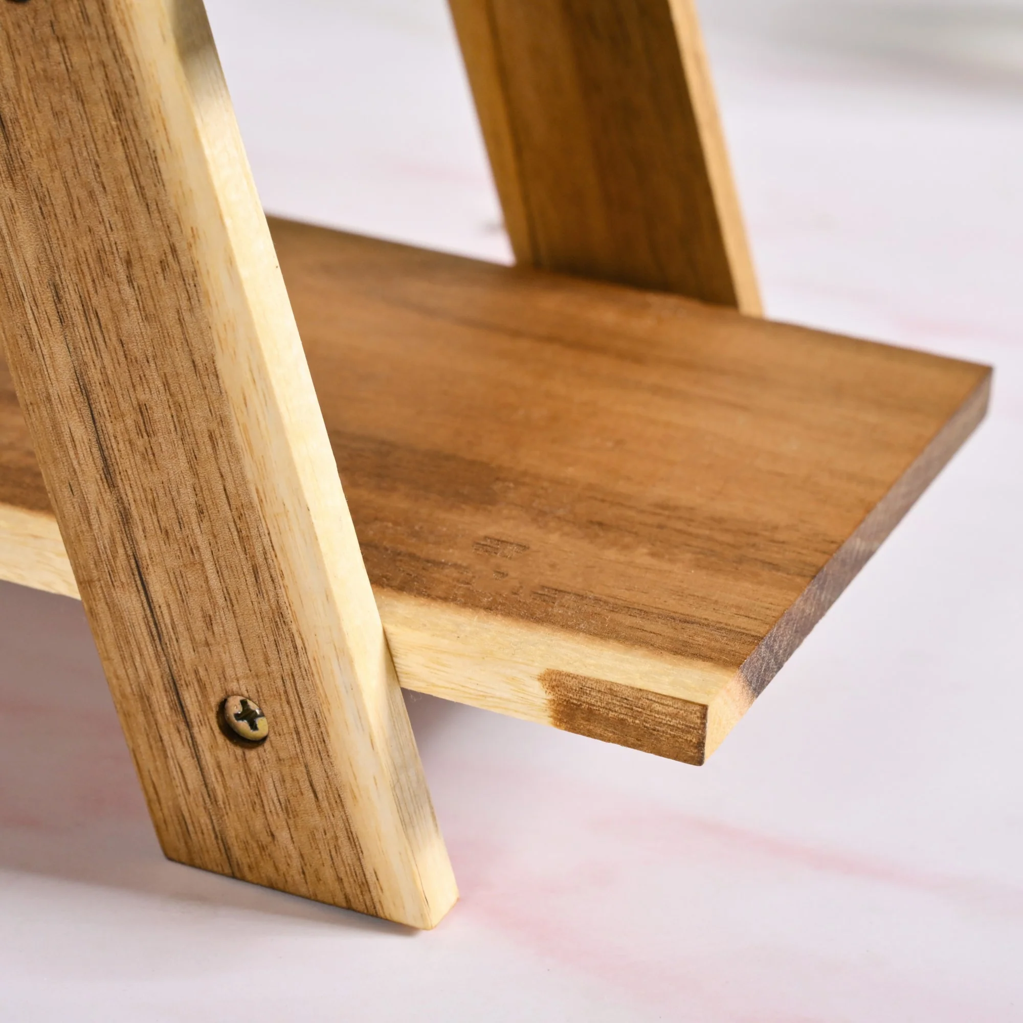 3 Tier Acacia Wood Serving Platter Stand - Image 7