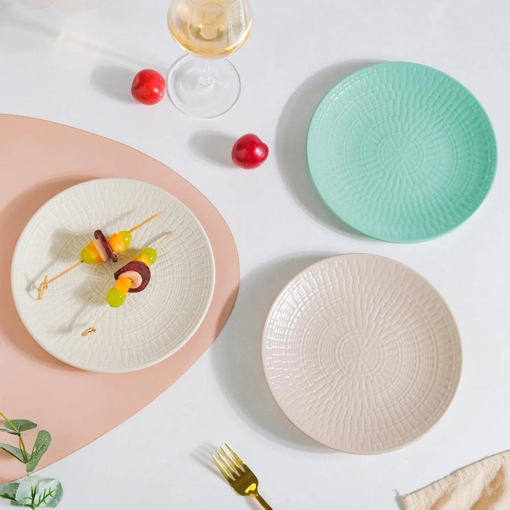 Aamirah Green Patterned Snack Plate 8 Inch - Image 9