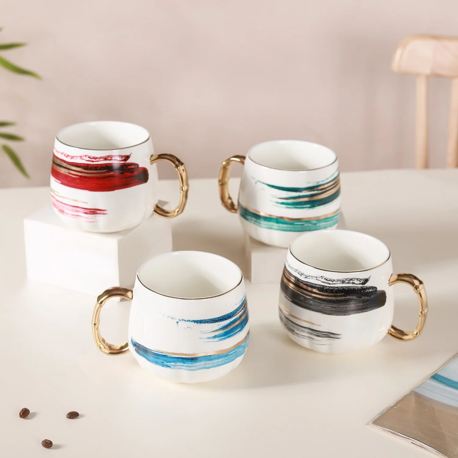 Abstract Golden Handle Cup - Image 10