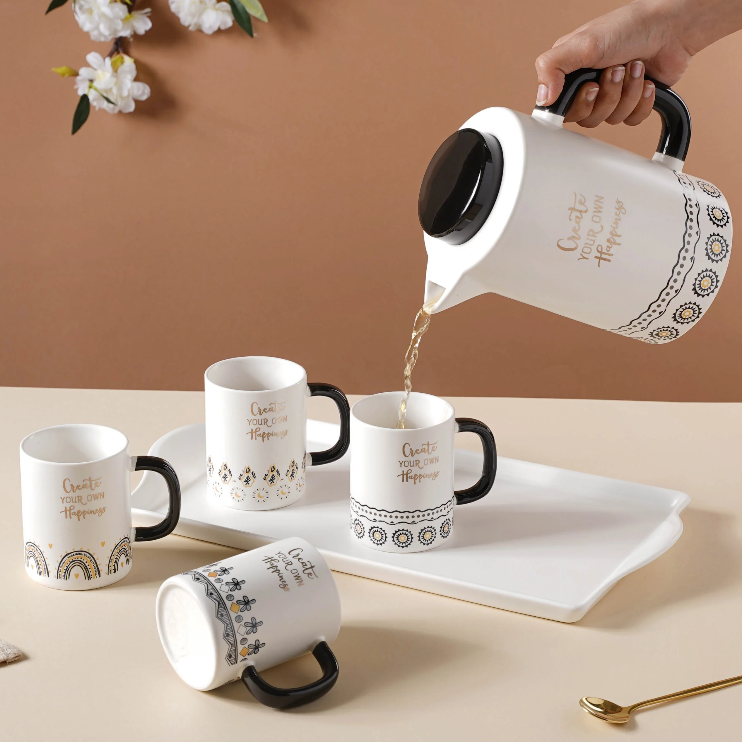 Abstract Tea Set - Image 2