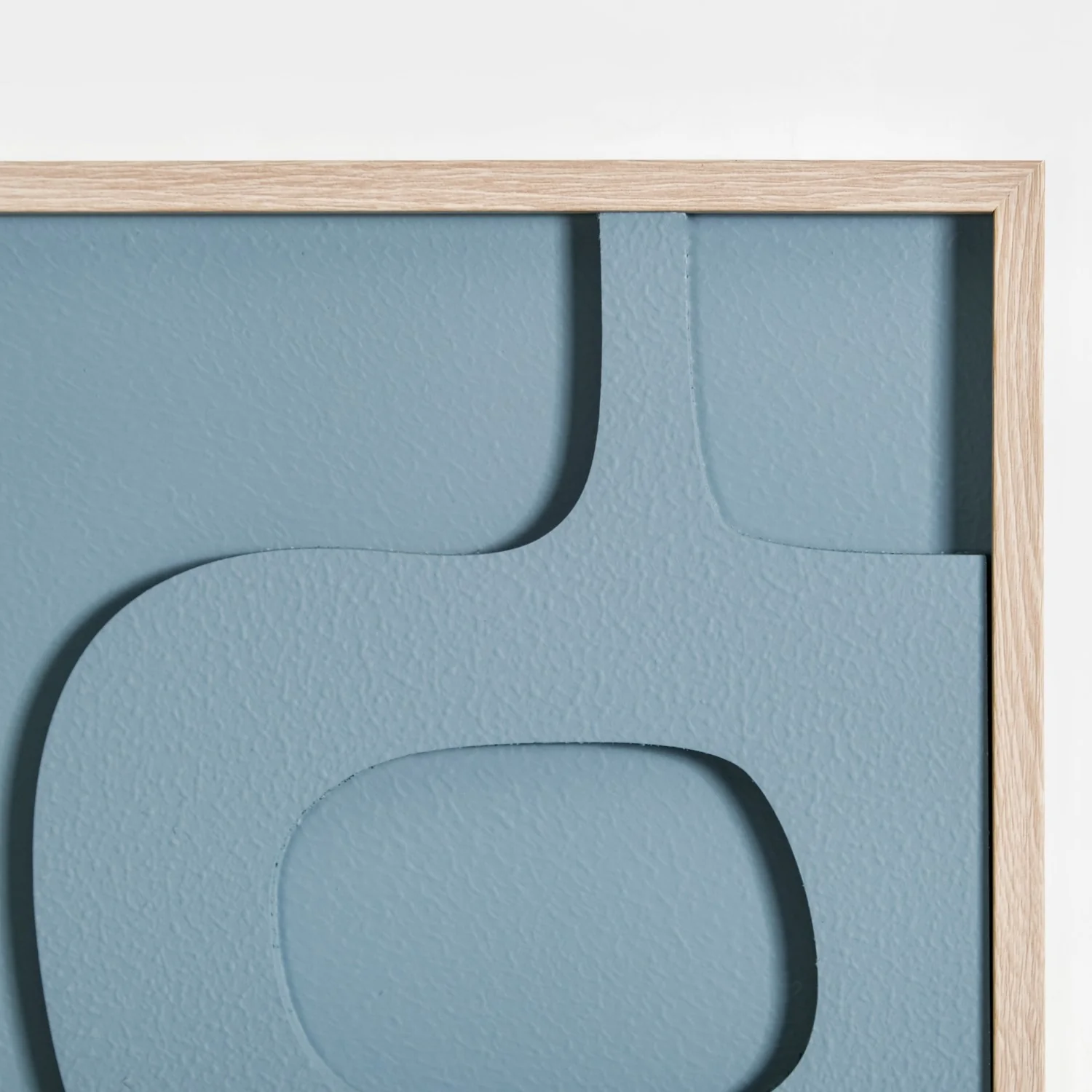 Abstract Teal 3D Relief Wall Artwork For Home 20x16 Inch - Image 11