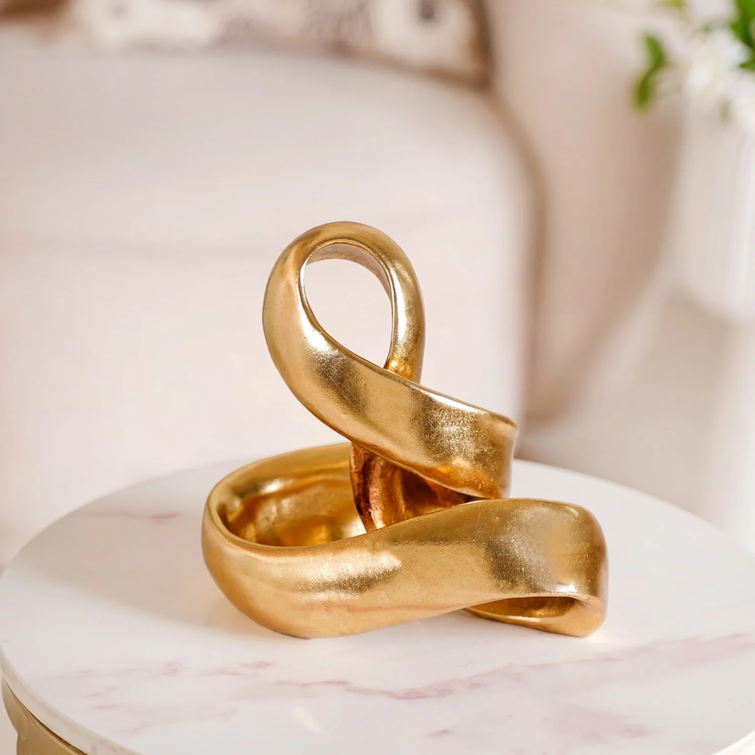Abstract Twisted Decor Showpiece Gold - Image 2
