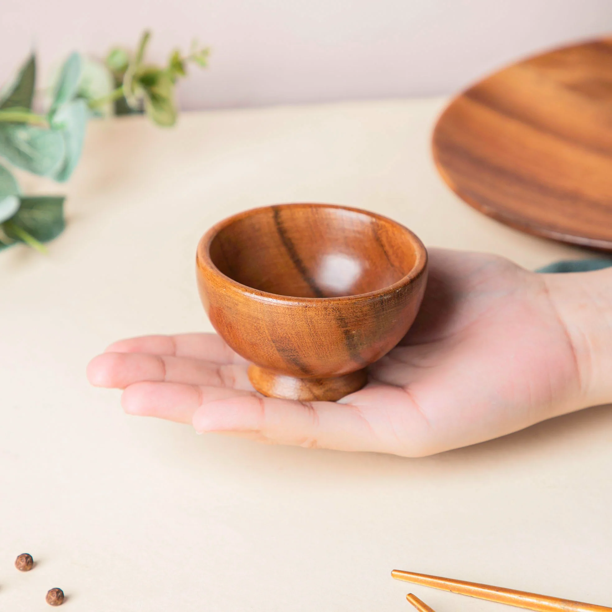Acacia Round Dip Bowl - Image 3