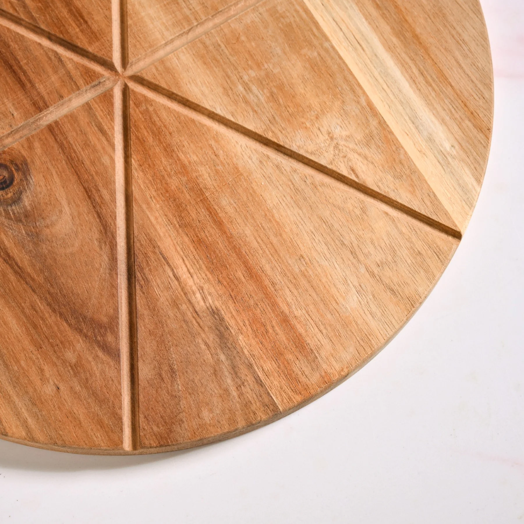 Acacia Wood Pizza Cutting And Serving Board 12 Inch - Image 9