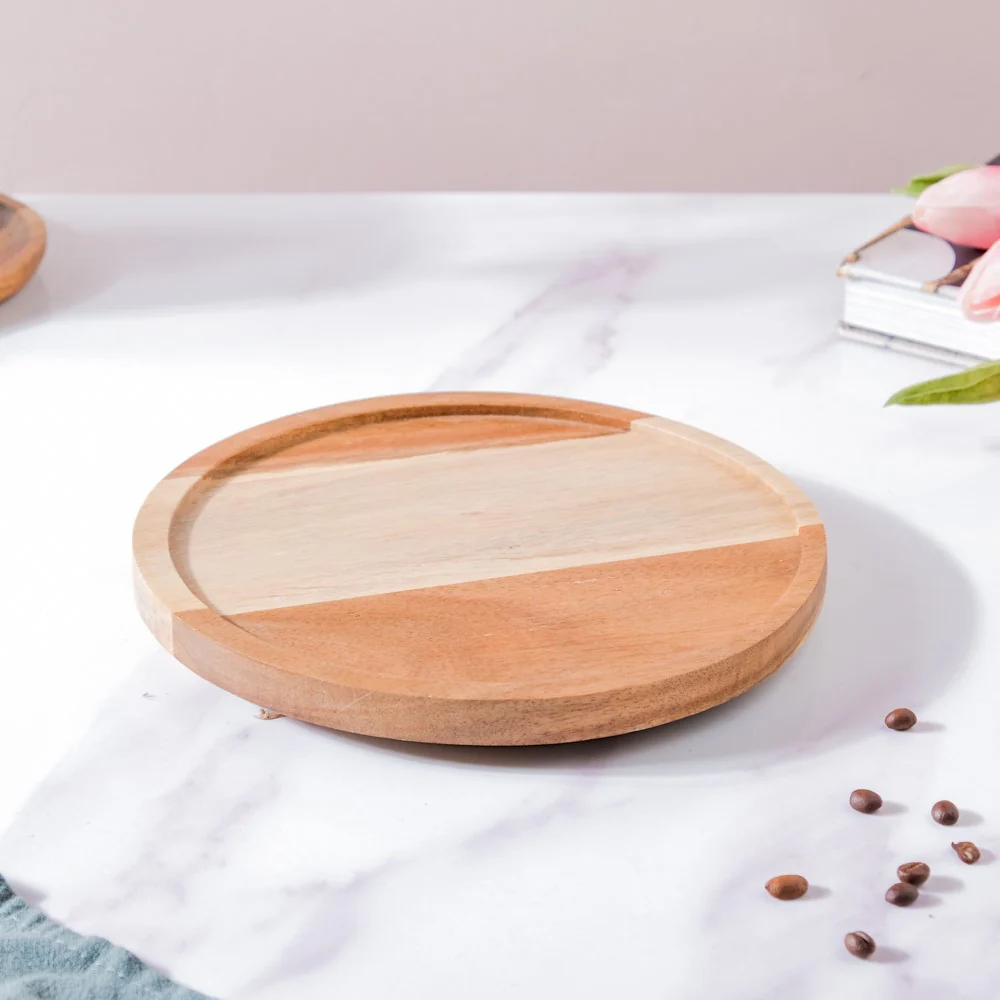 Acacia Wood Rotating Cake Stand 8 Inch - Image 7