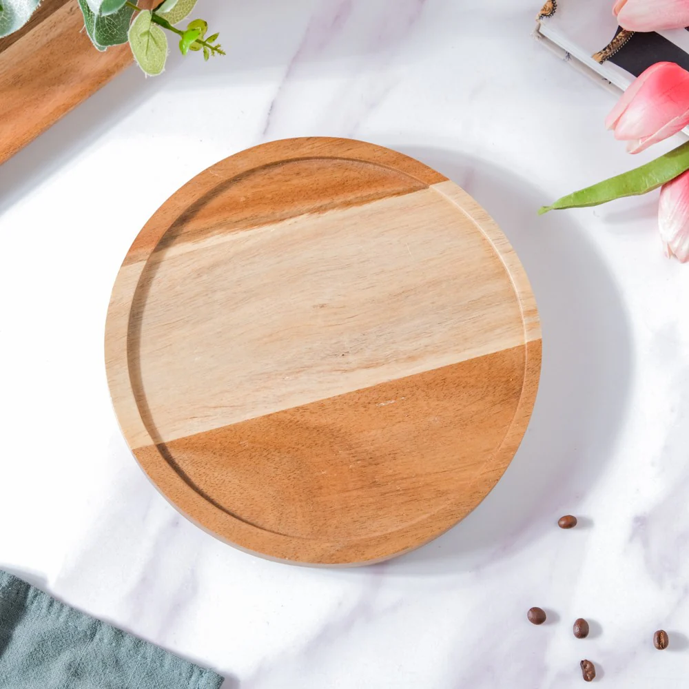 Acacia Wood Rotating Cake Stand 8 Inch - Image 8