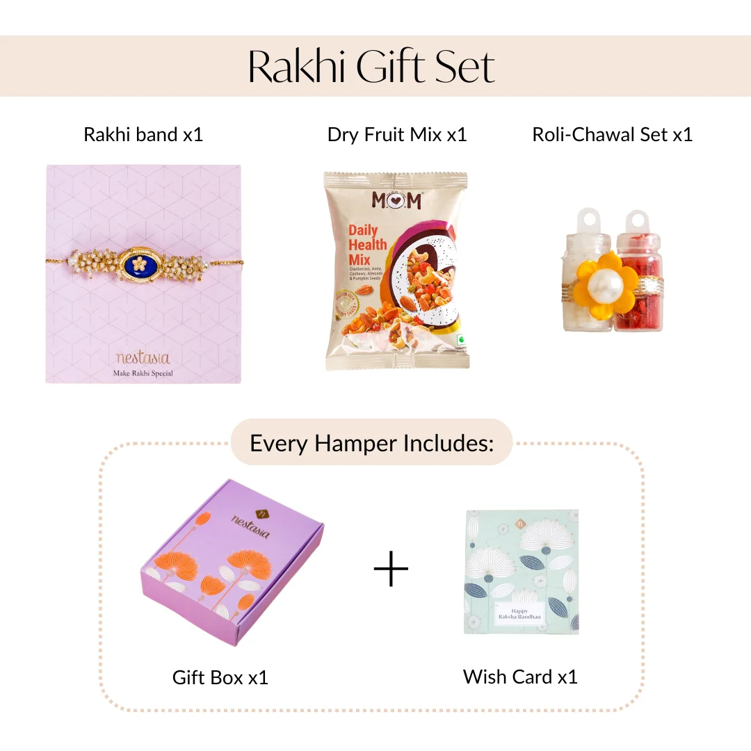 Adjustable Bracelet Rakhi Set For Siblings - Image 5