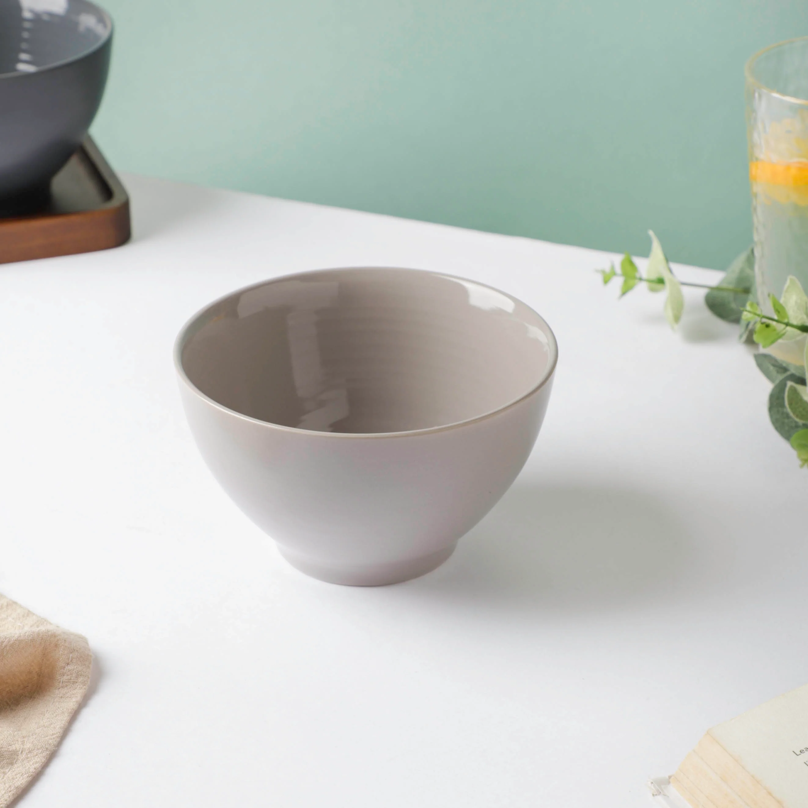 Adora Glossy Soup Bowl Grey 500ml