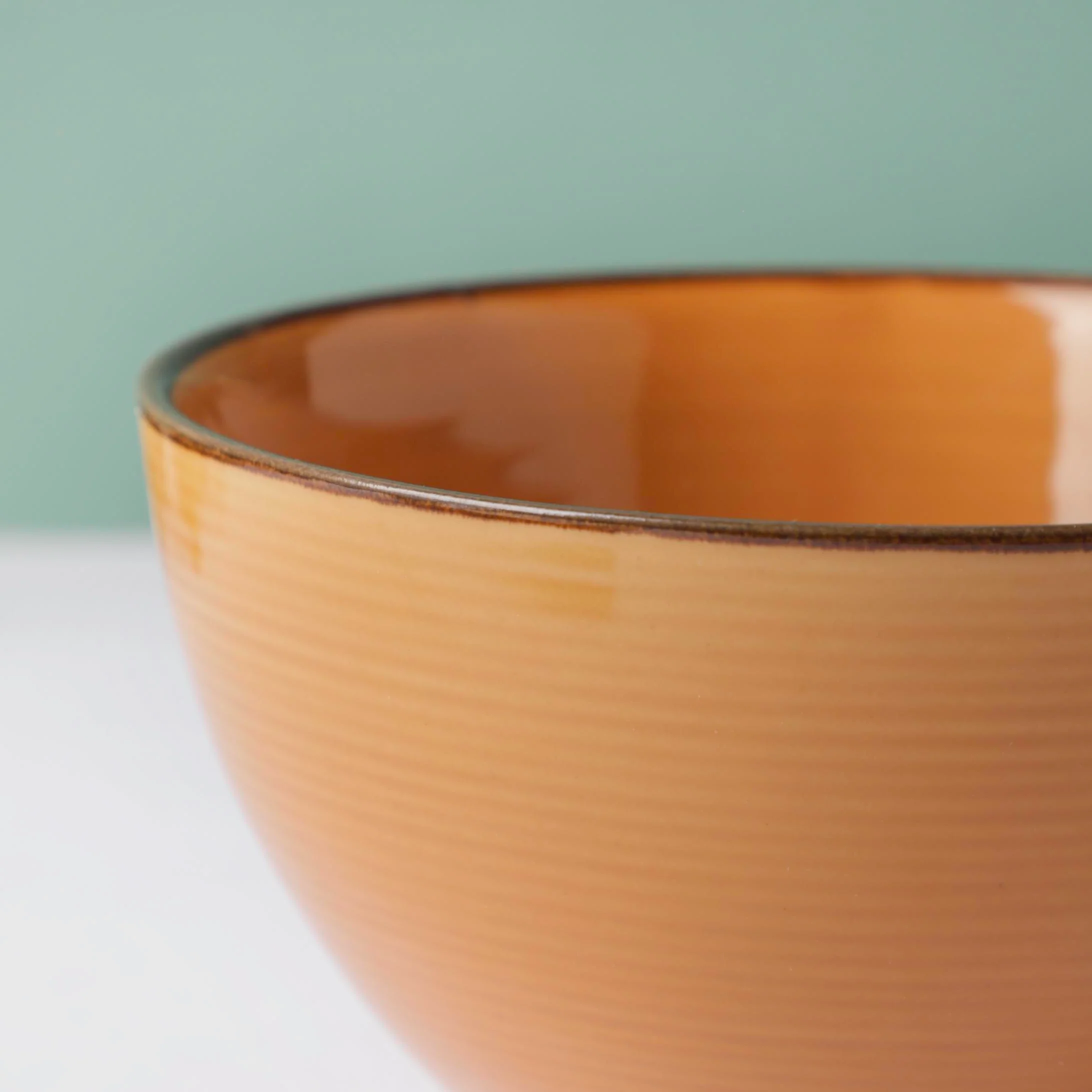 Adora Rimmed Glossy Soup Bowl Orange 550ml - Image 5