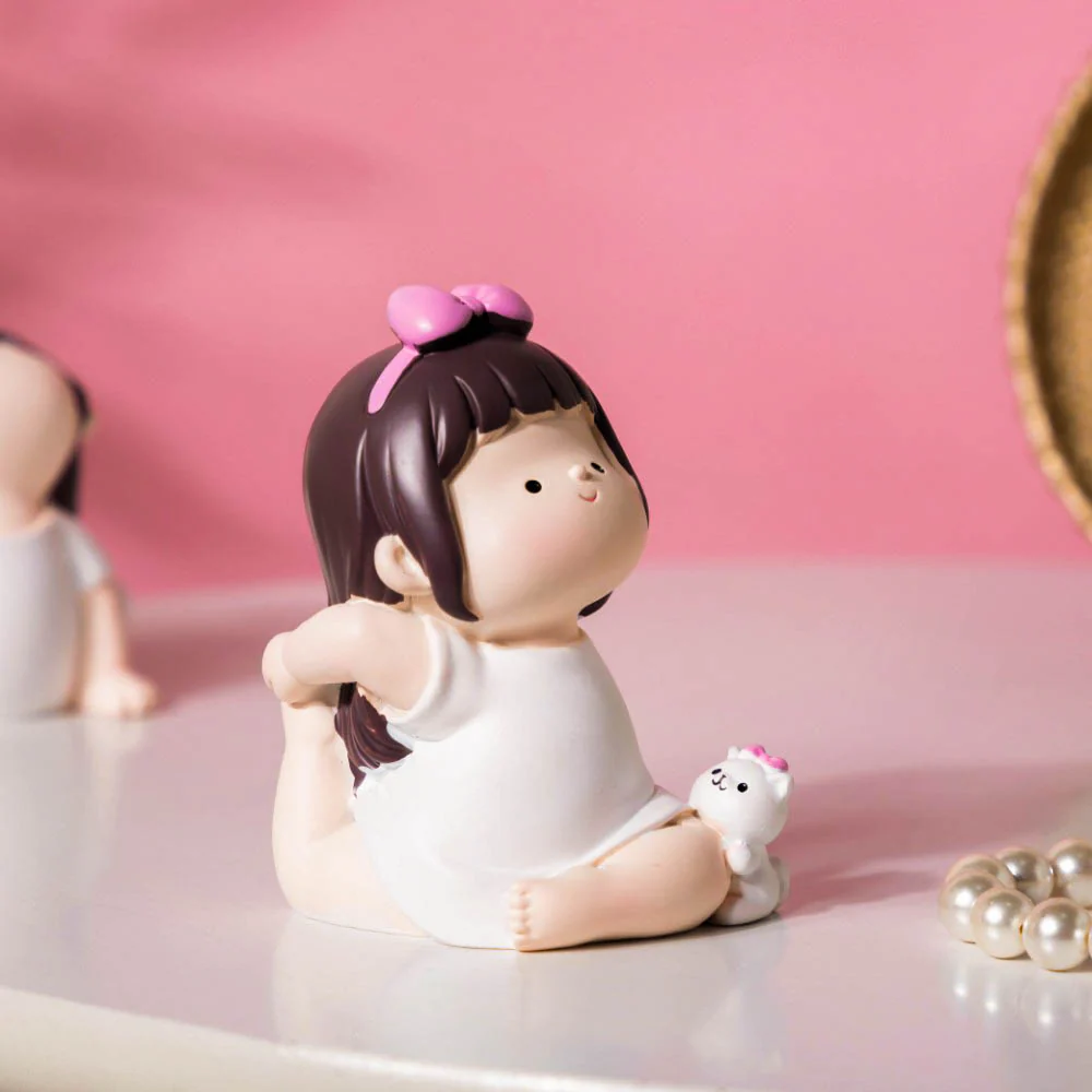 Adorable Yoga Girl Decor Showpiece