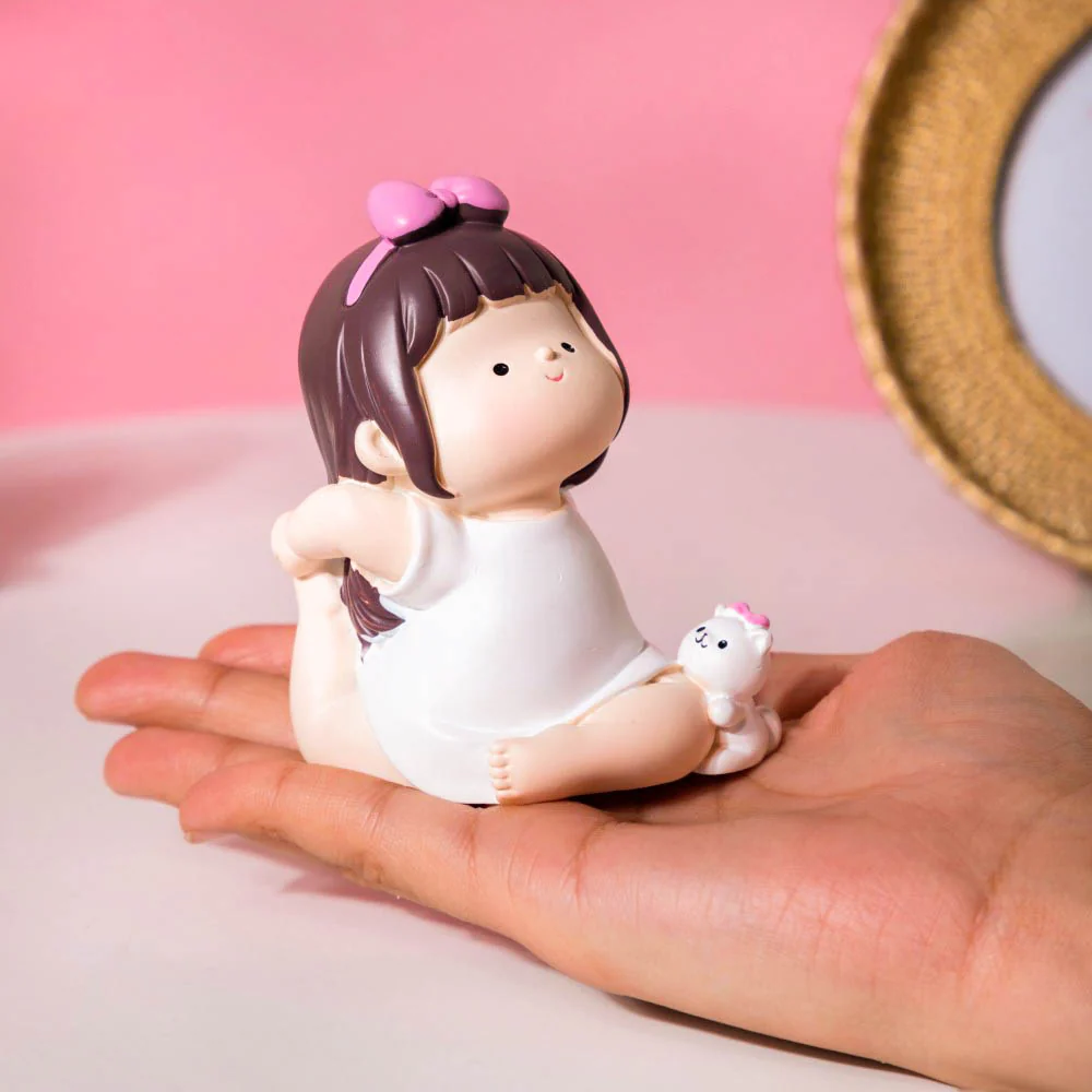 Adorable Yoga Girl Decor Showpiece - Image 2