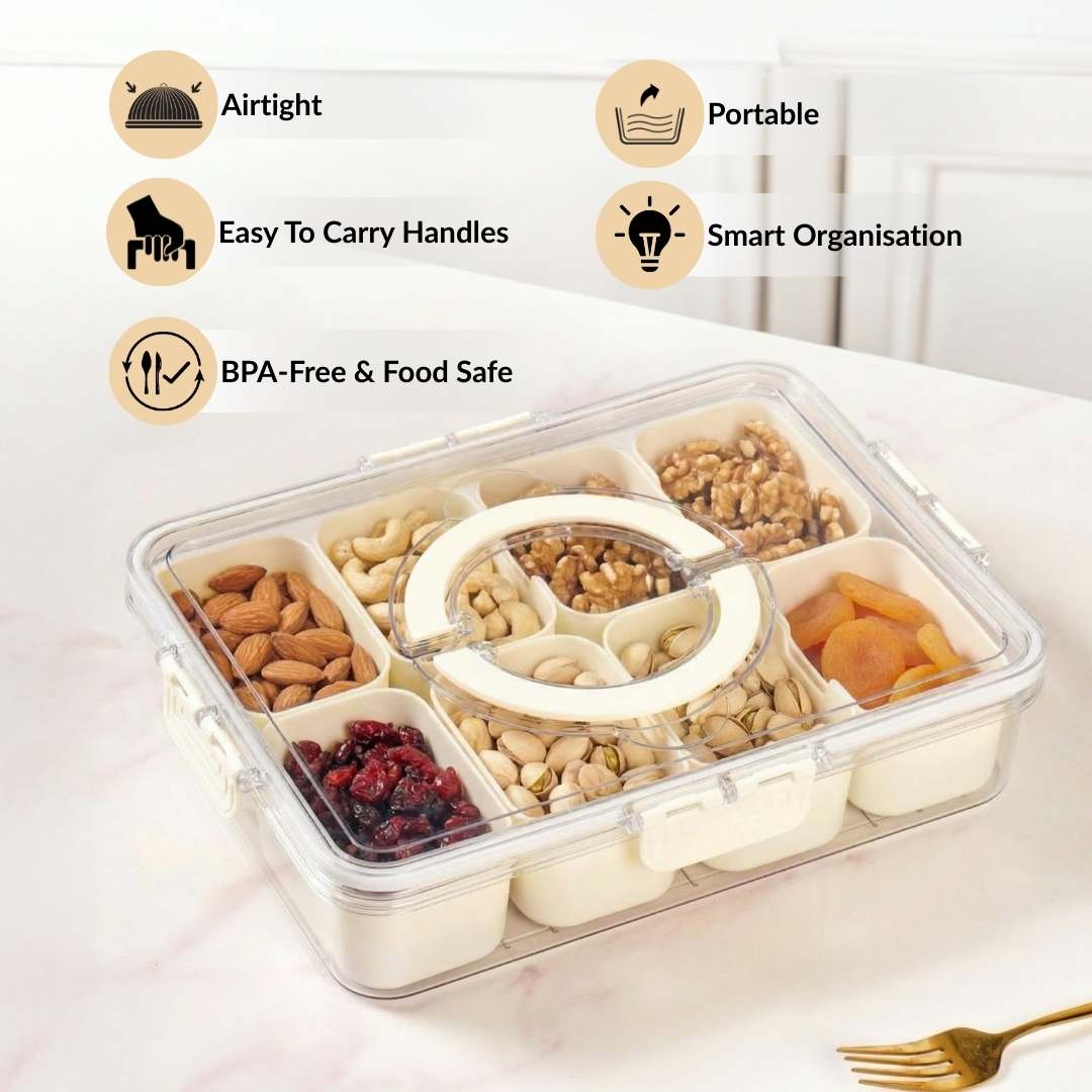 Airtight Fridge Storage Box With 8 Compartments - Image 2