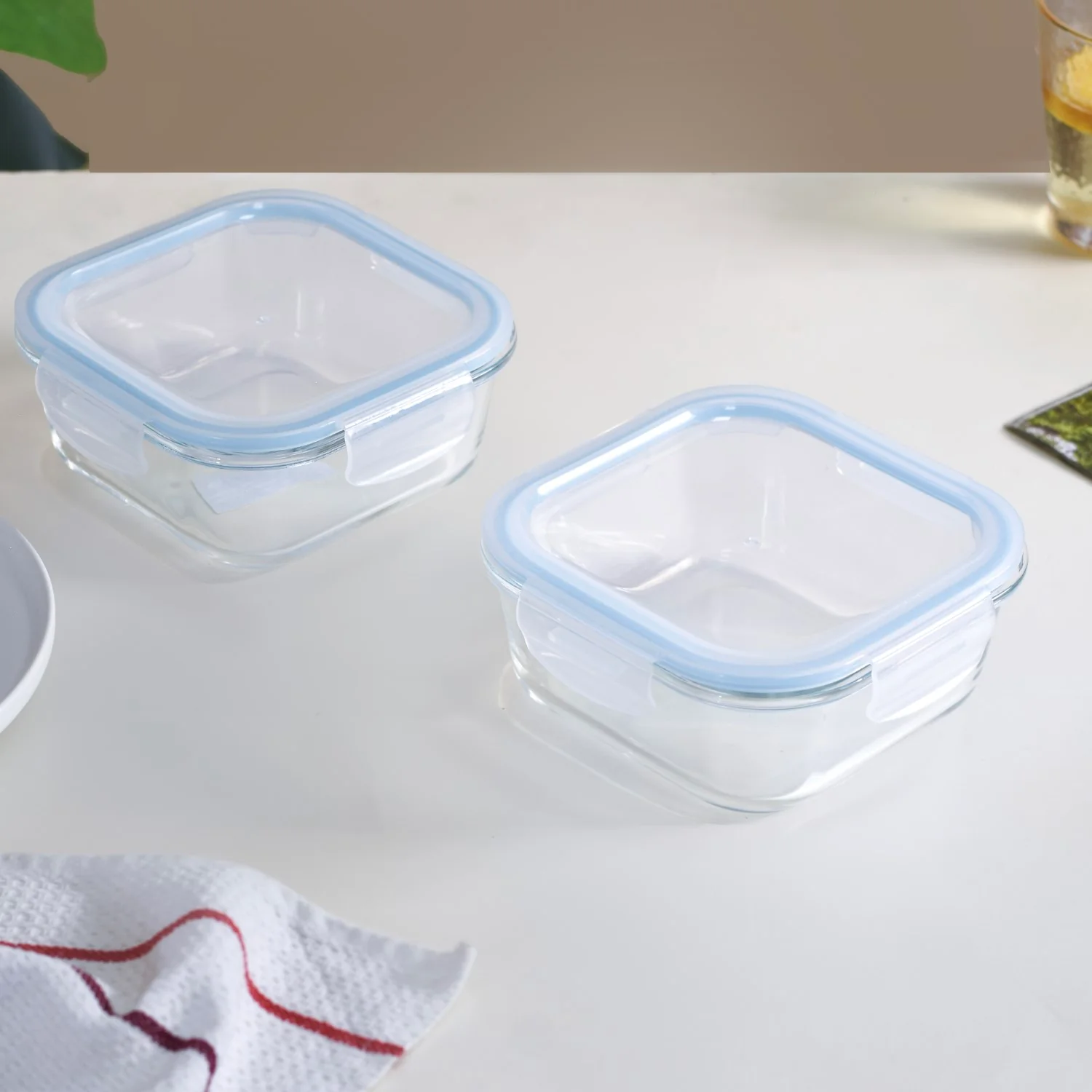 Airtight Glass Lunch Box Set Of 2 800ml - Image 7