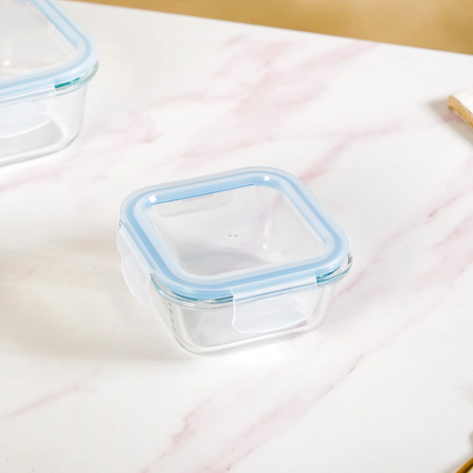 Airtight Glass Lunch Box Set Of 3 S 300ml M 500ml L 800ml - Image 9