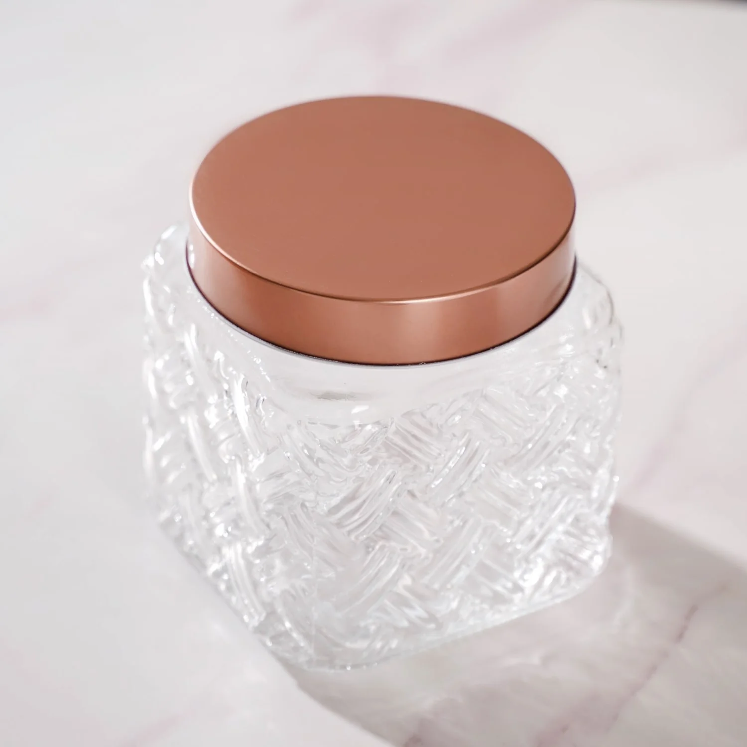 Airtight Storage Jars Set Of 4 Basket Weave 1200ml - Image 9