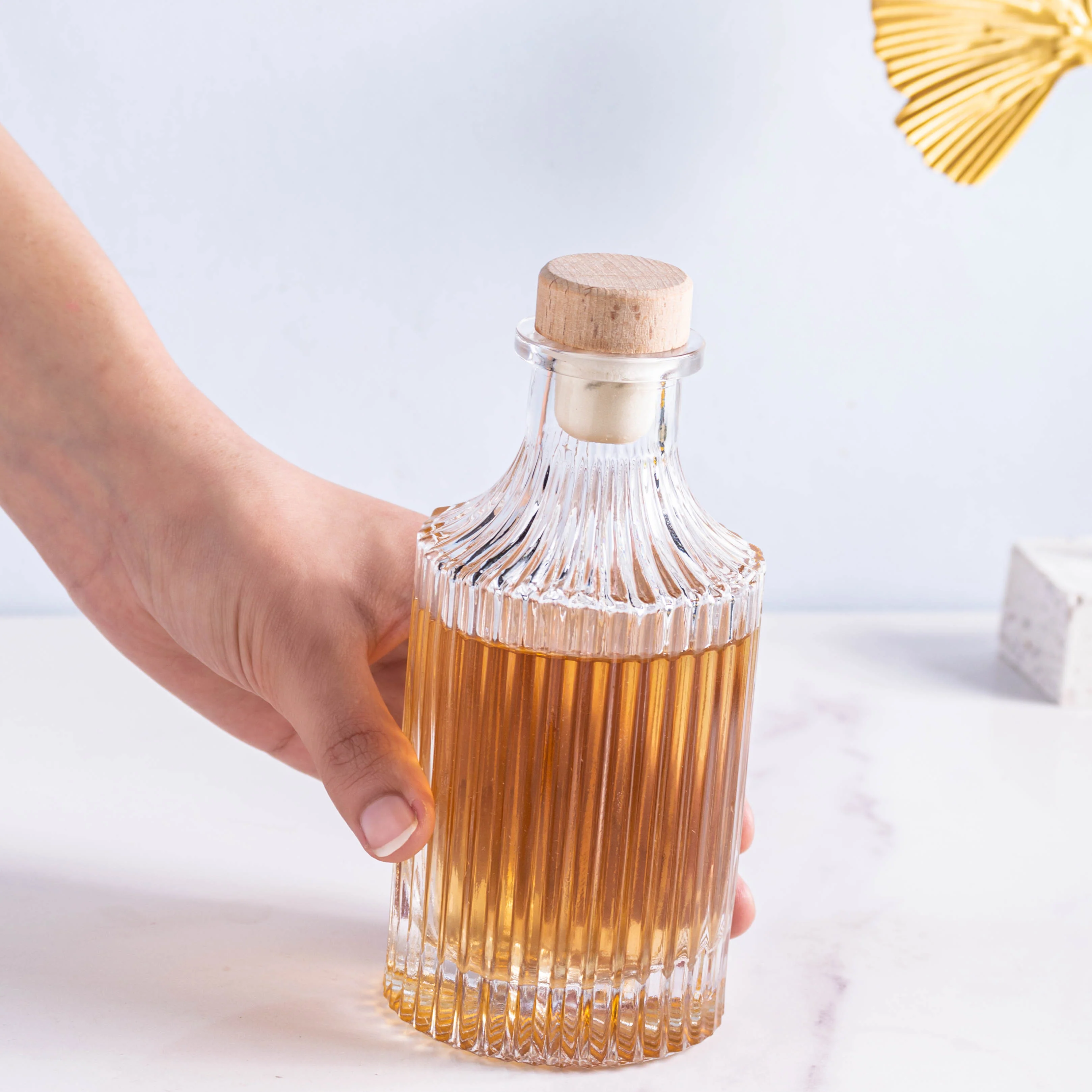 Airtight Wine Bottle with Cork - Image 2