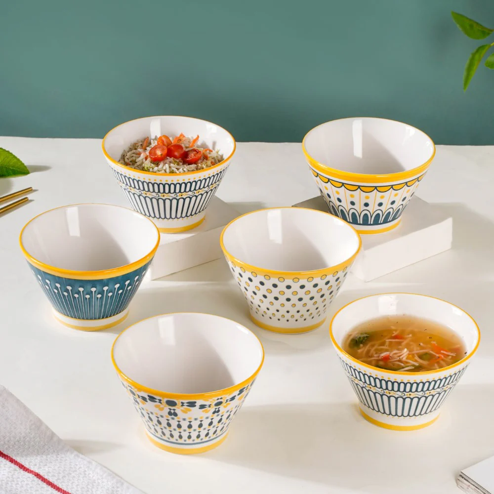 Aloha Ceramic Snack Bowl 360 ml Set Of 6 - Image 18
