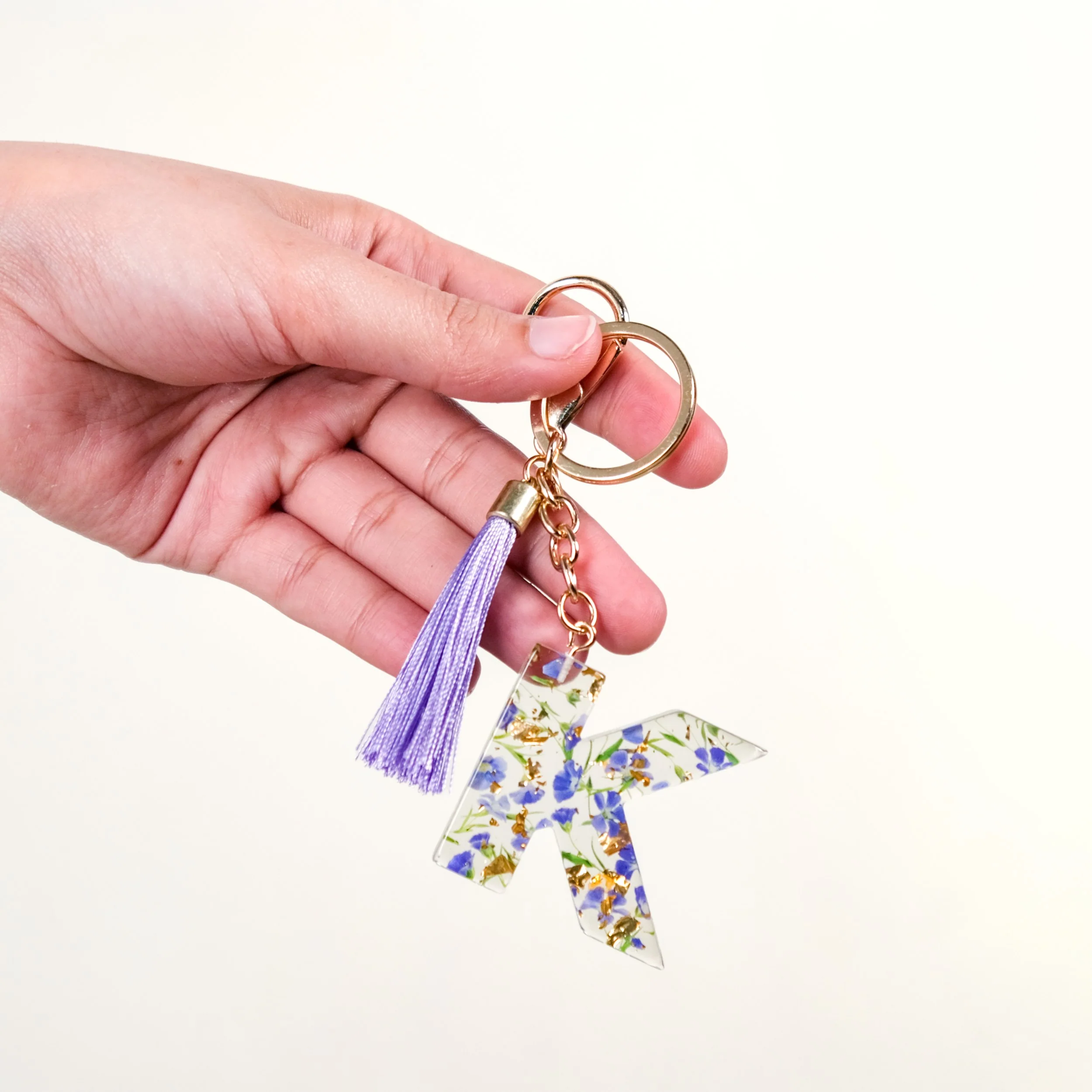 Alphabet Initial Letter K Keychain - Image 2