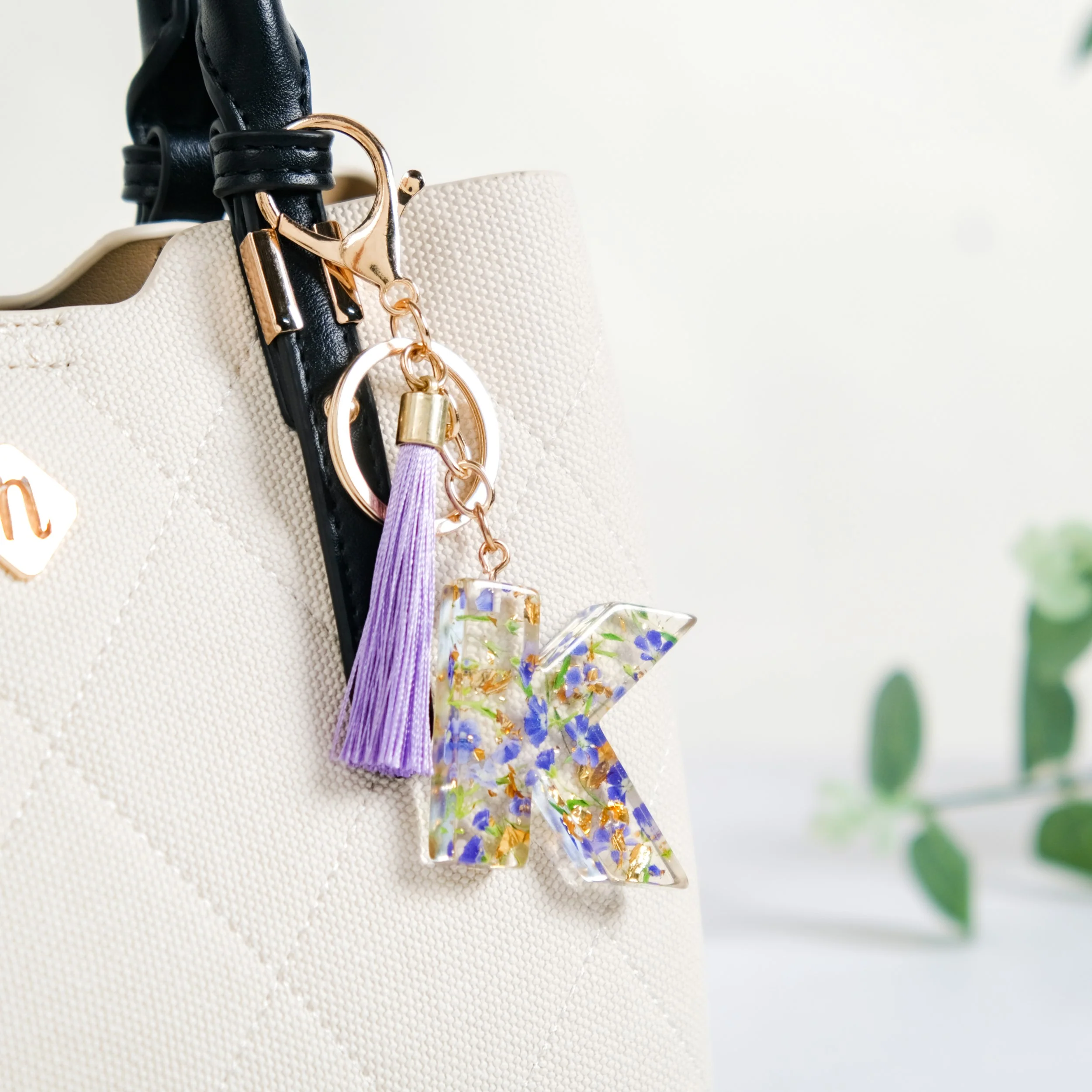 Alphabet Initial Letter K Keychain - Image 3