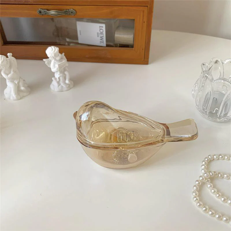 Amber Bird Glass Box - Image 5