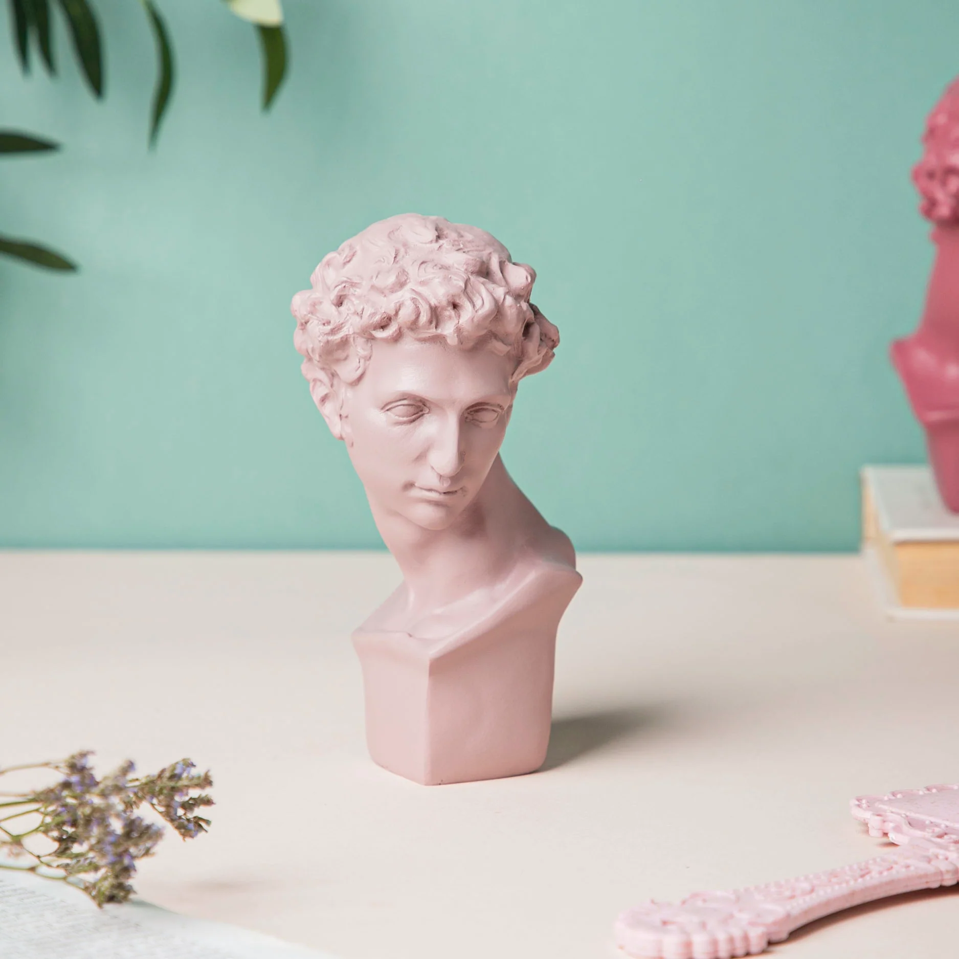 Ancient Greek Sculpture Light Pink