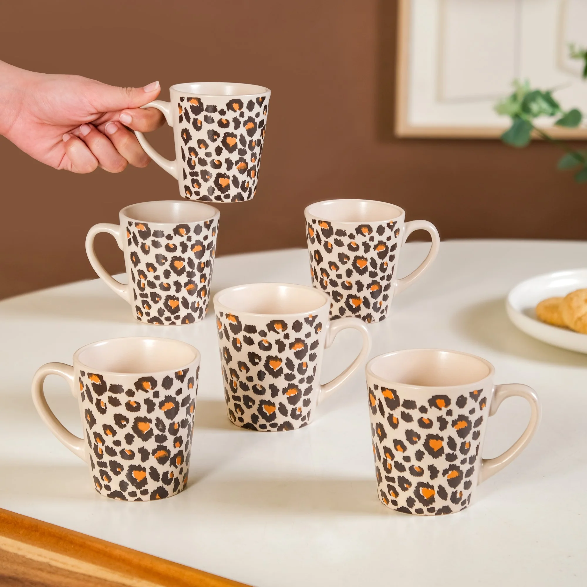 Animal Print Coffee Mug Set Of 6 220ml - Image 2