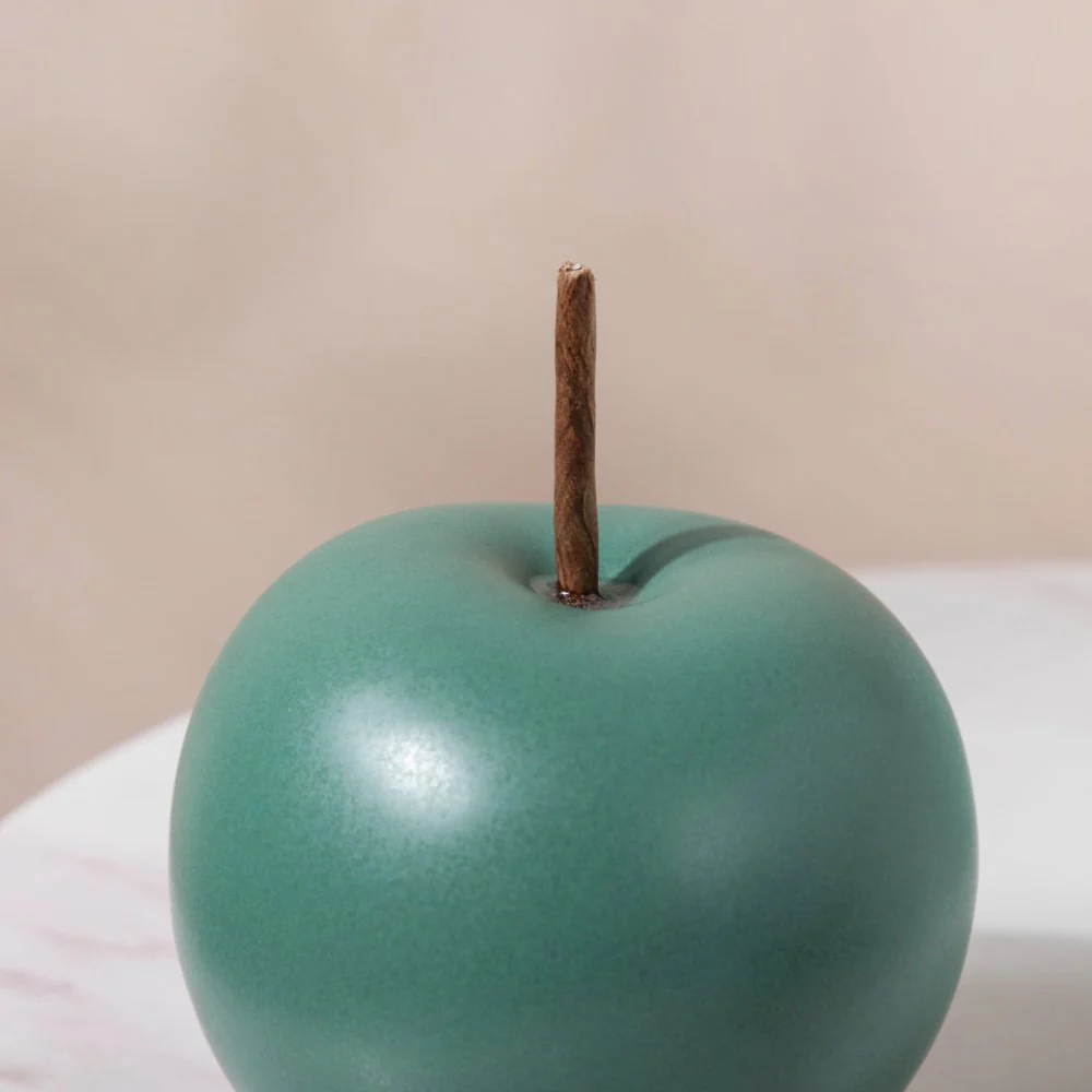 Apple Ceramic Decor Small Teal - Image 5