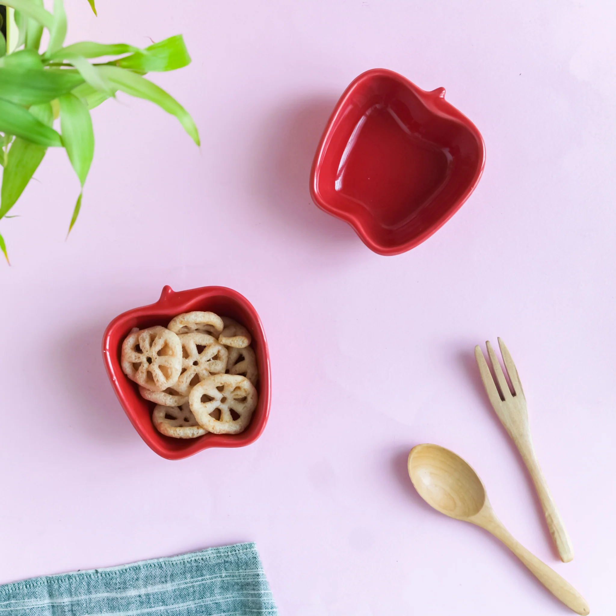 Apple Shaped Bowl Set of 2 - Image 5