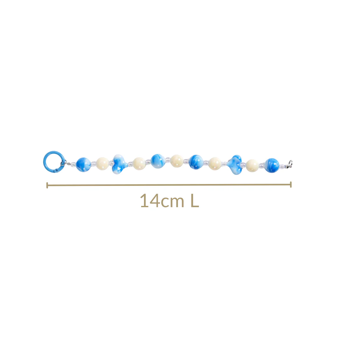Aqua Amour Beaded Keychain - Image 4