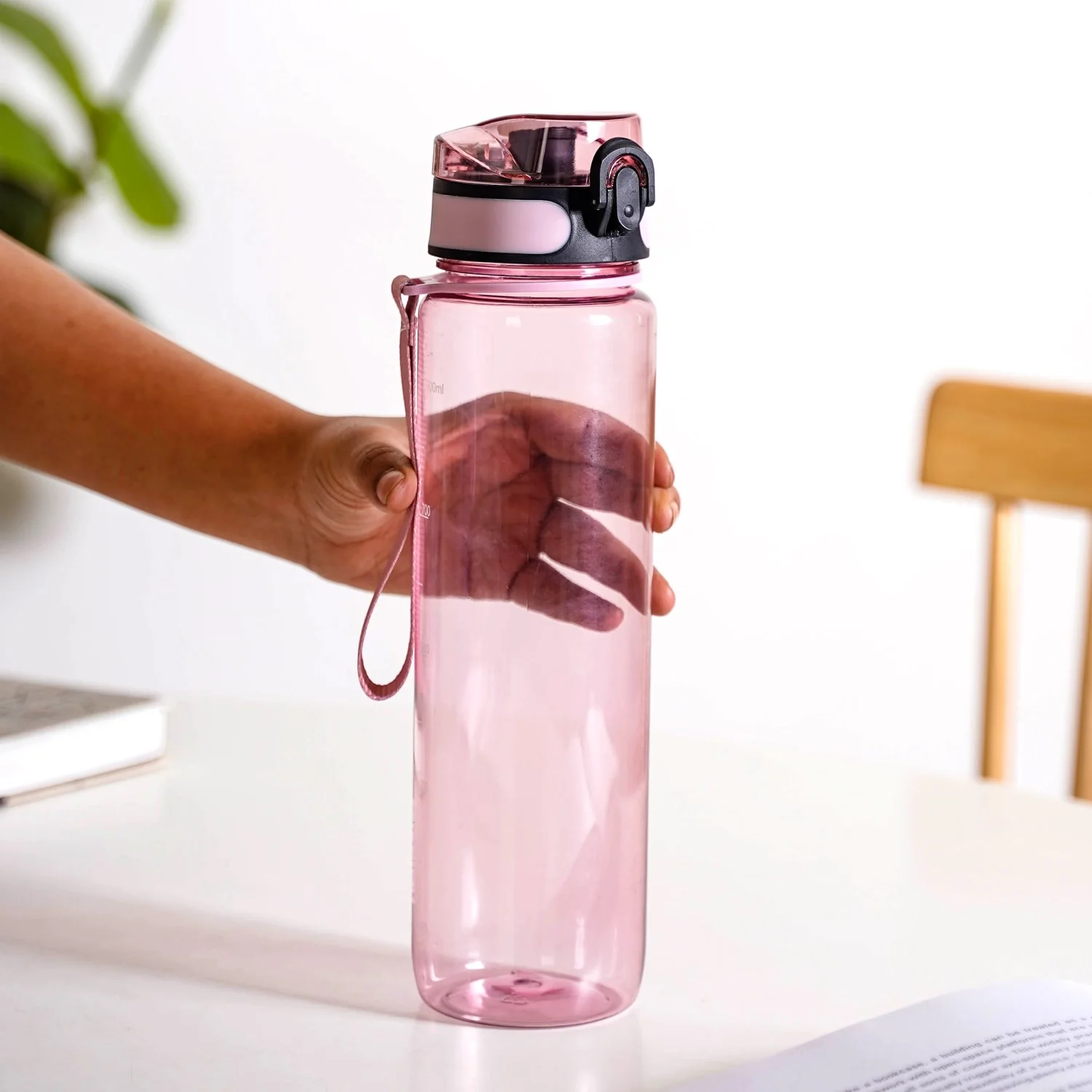 Aqualite Spillproof Water Bottle Set Of 2 Coral Sunset 1000ml - Image 2