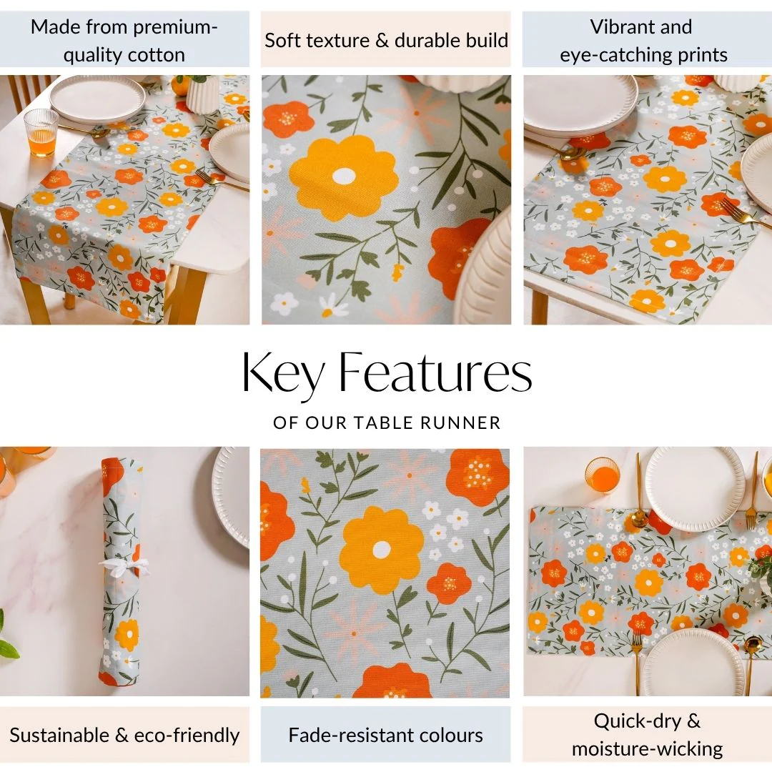 Arancia Luxe 8 Seater Table Runner 264x35cm - Image 5