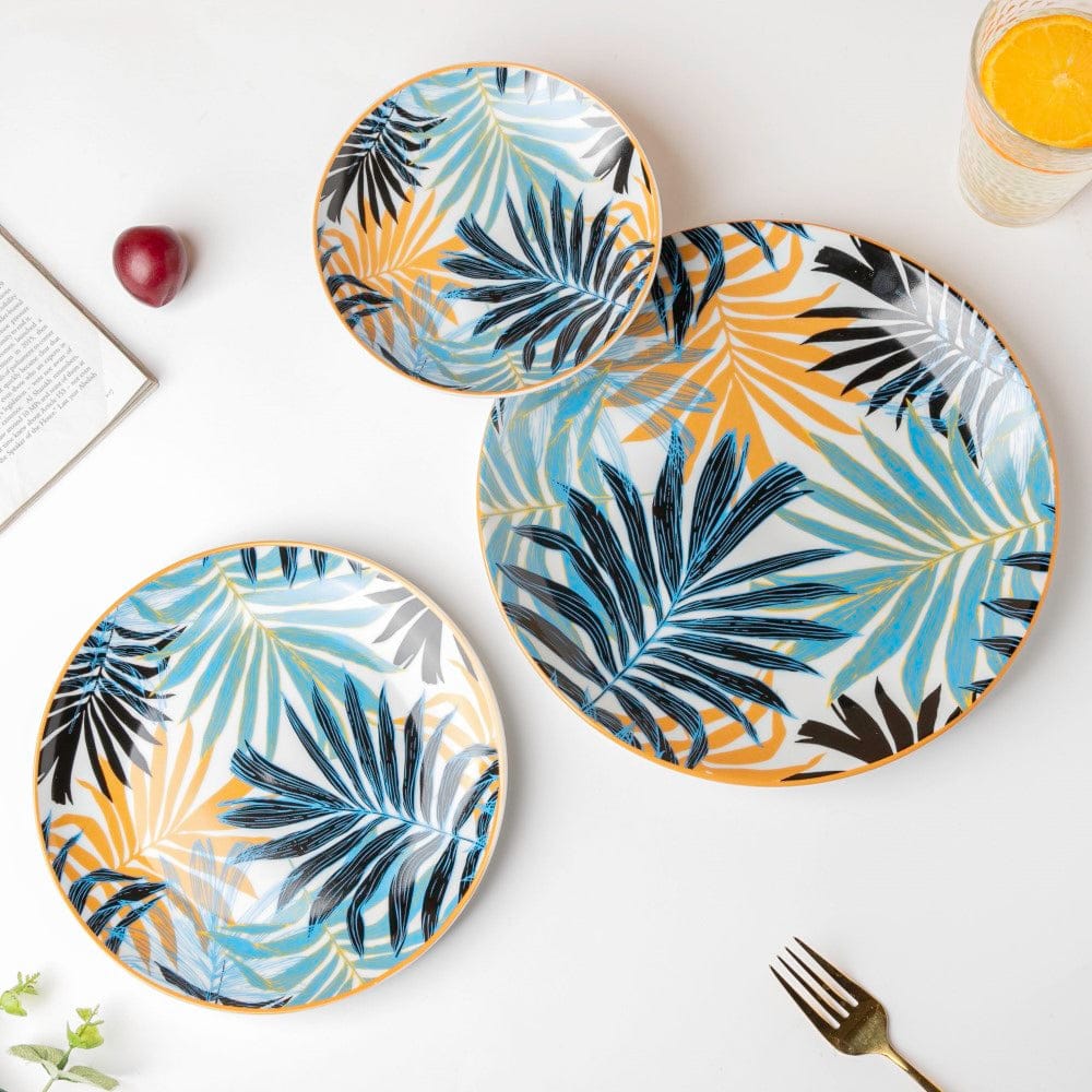 Areca Decal Ceramic Snack Plate 8 Inch - Image 6