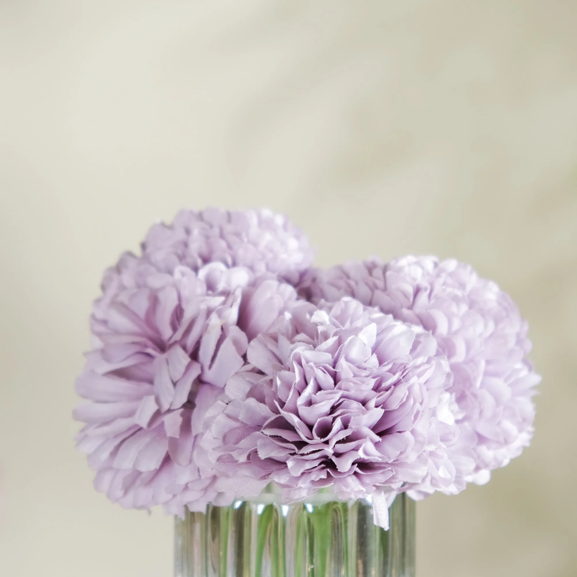 Artificial Flower Chrysanthemum Purple Set Of 5 - Image 4