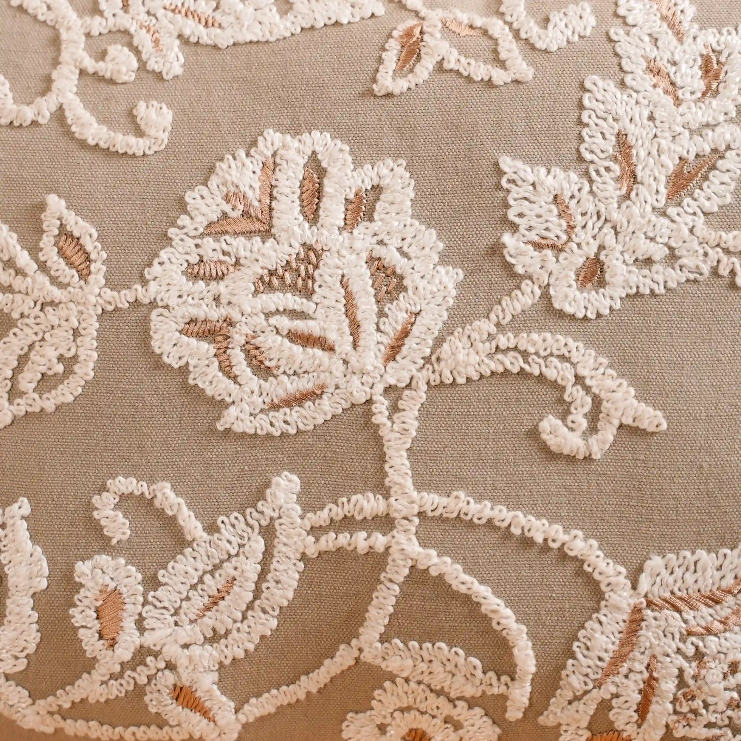 Artisanal Embroidered Couch Cushion Cover 20x14 Inch - Image 2
