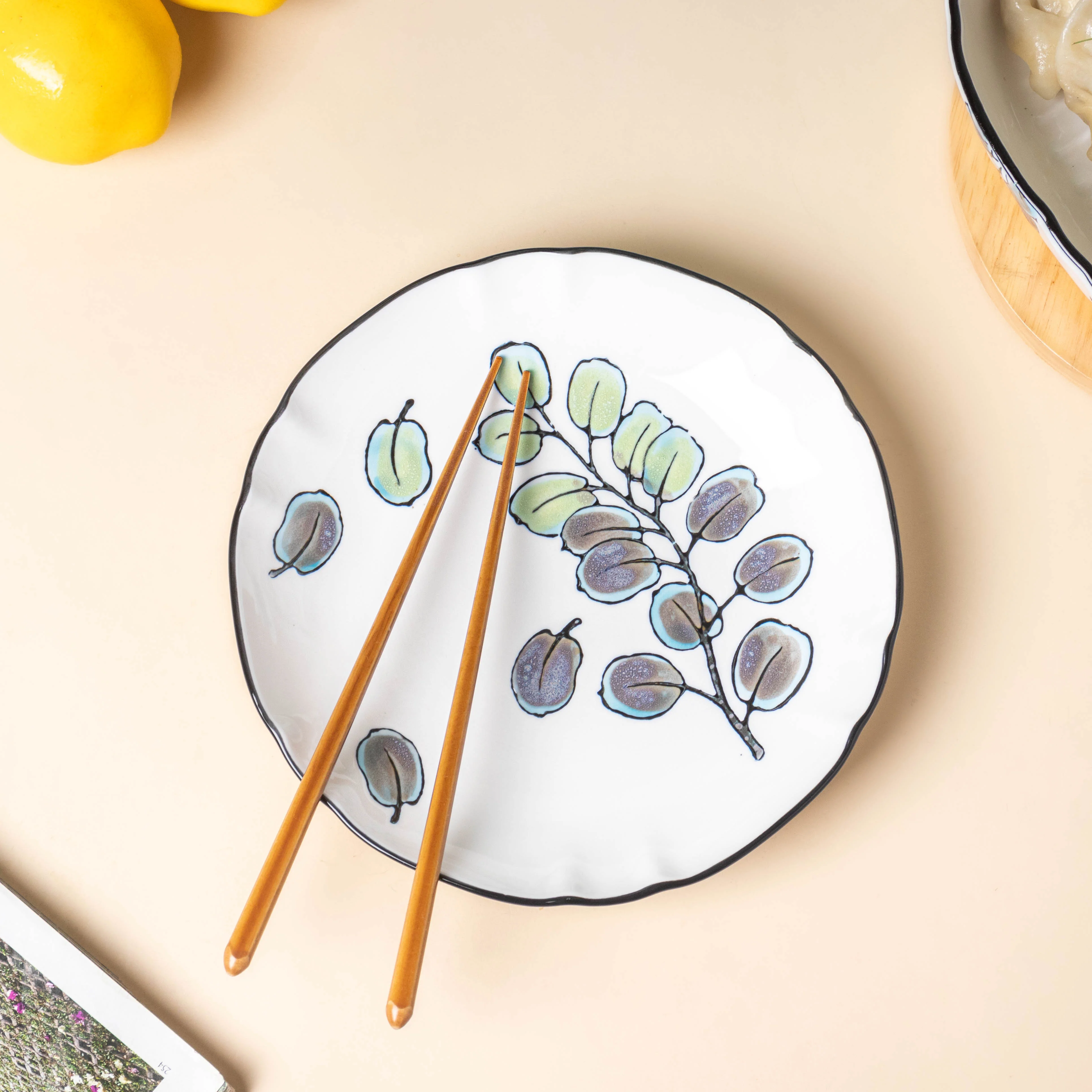 Aspen Leaves Snack Plate 7.5 Inch - Image 6