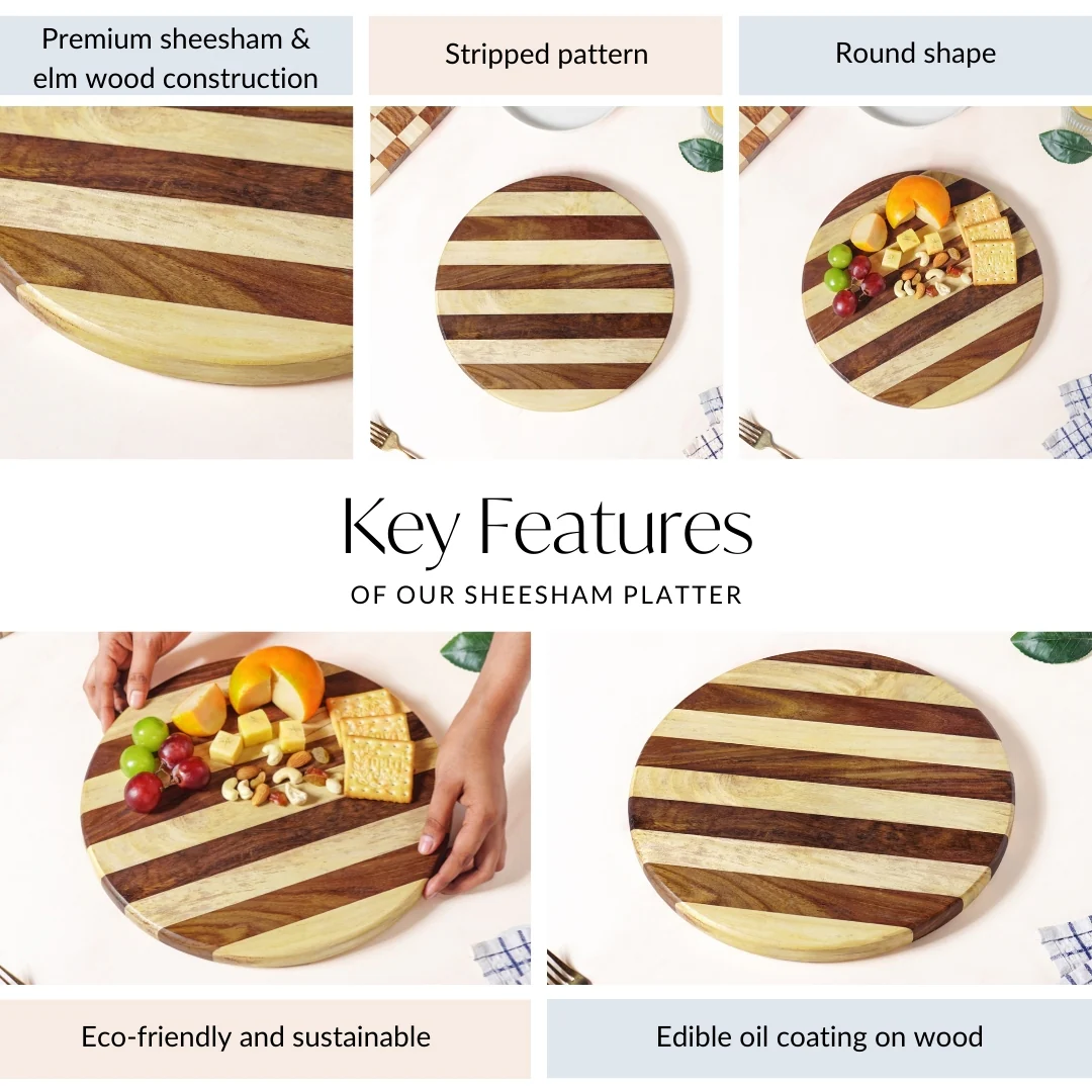 Atelier Serve And Slice Wooden Cheese Platter 30cm - Image 5