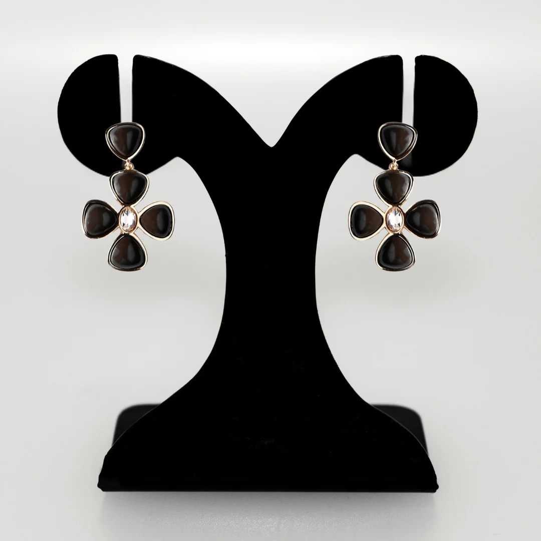 Aurora Bloom Black Danglers - Image 6