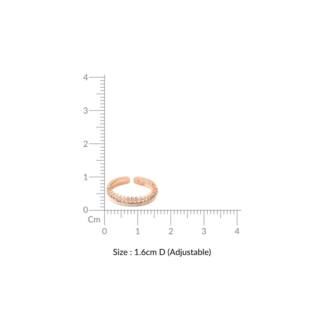 Aurora Blush Rose Gold Ring - Image 3