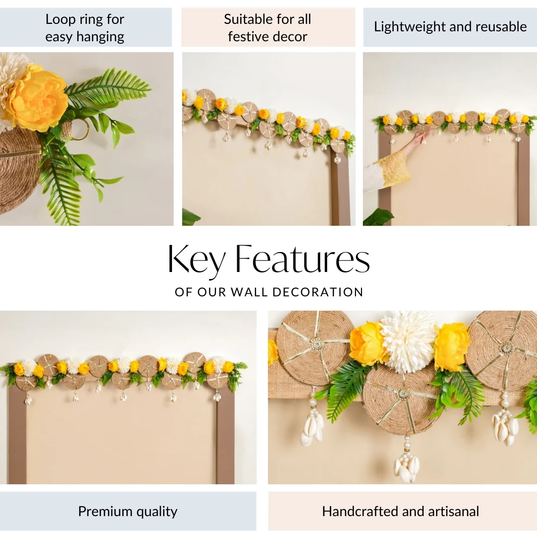 Auspicious Blossom Wall Toran For Festivities - Image 6