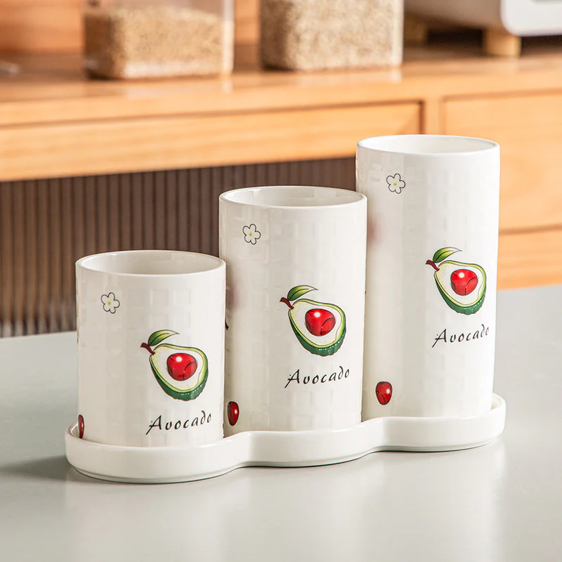 Avocado Chopstick Holder Set of 3 - Image 3