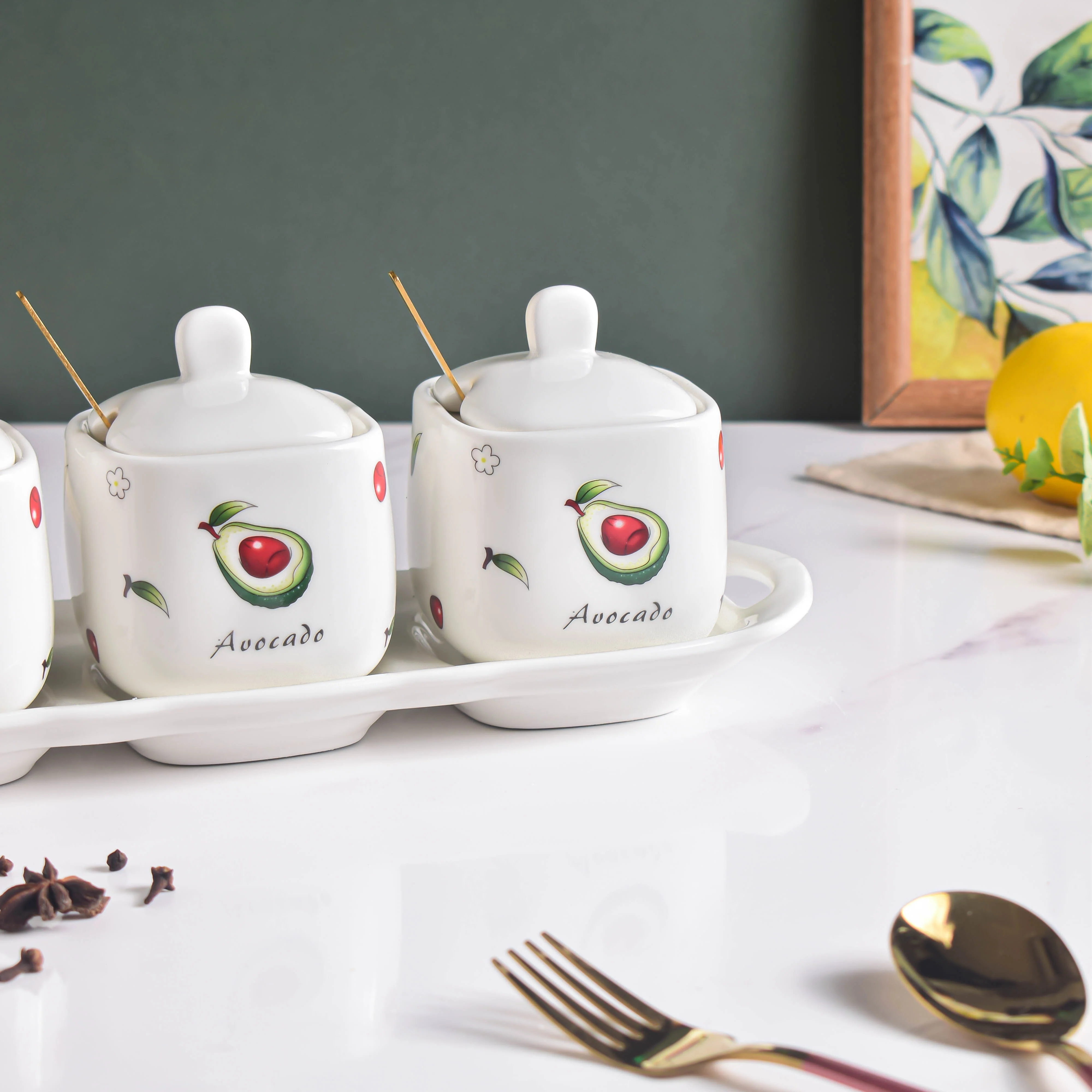 Avocado Spice Jar Set Of 3 - Image 12