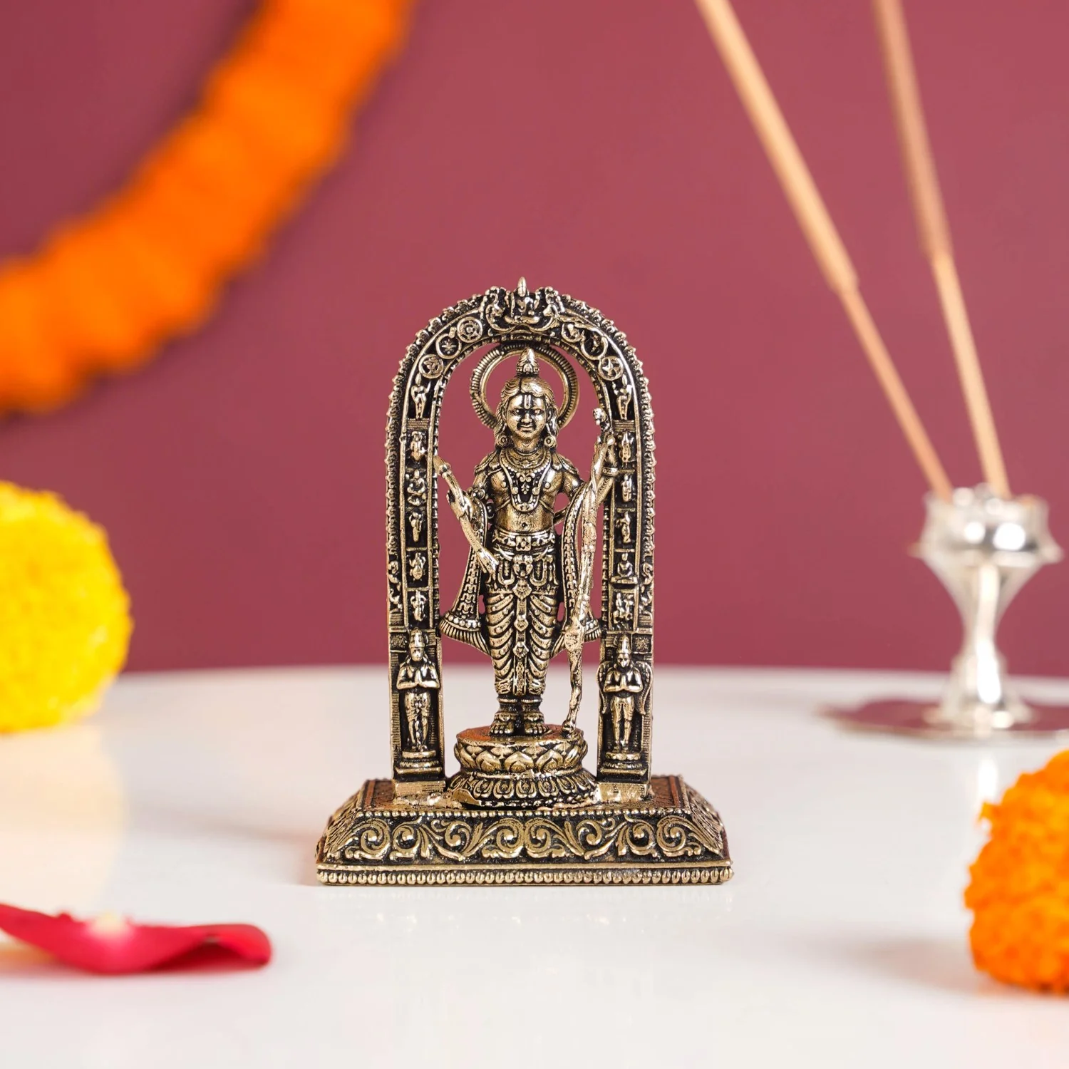 Ayodhya Ram Lalla Pure Brass Idol 8cm - Image 2