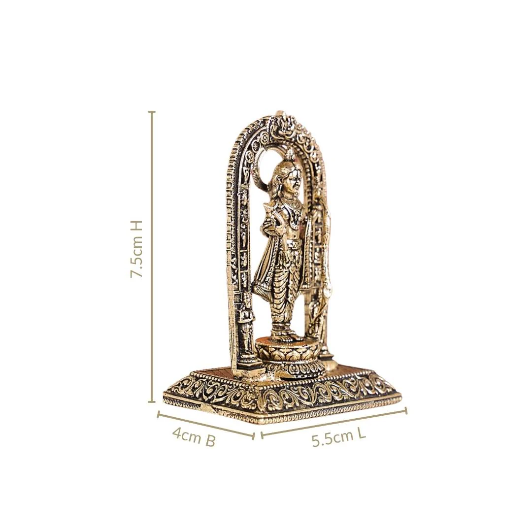 Ayodhya Ram Lalla Pure Brass Idol 8cm - Image 5