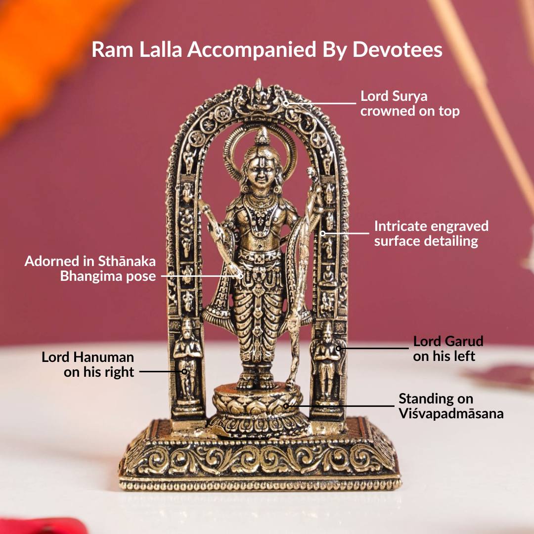 Ayodhya Ram Lalla Pure Brass Idol 8cm - Image 7