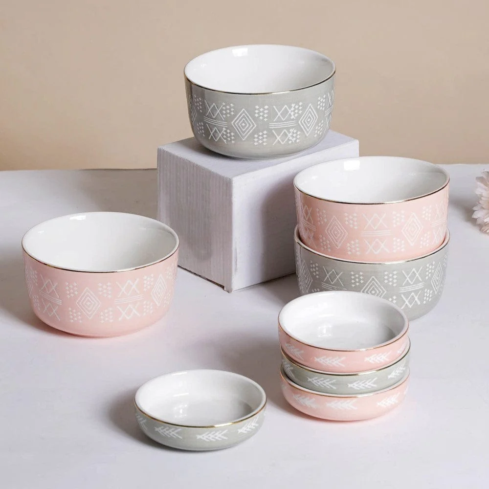 Azo Dessert Bowl And Plate Festive Hamper Set Of 11 - Image 3