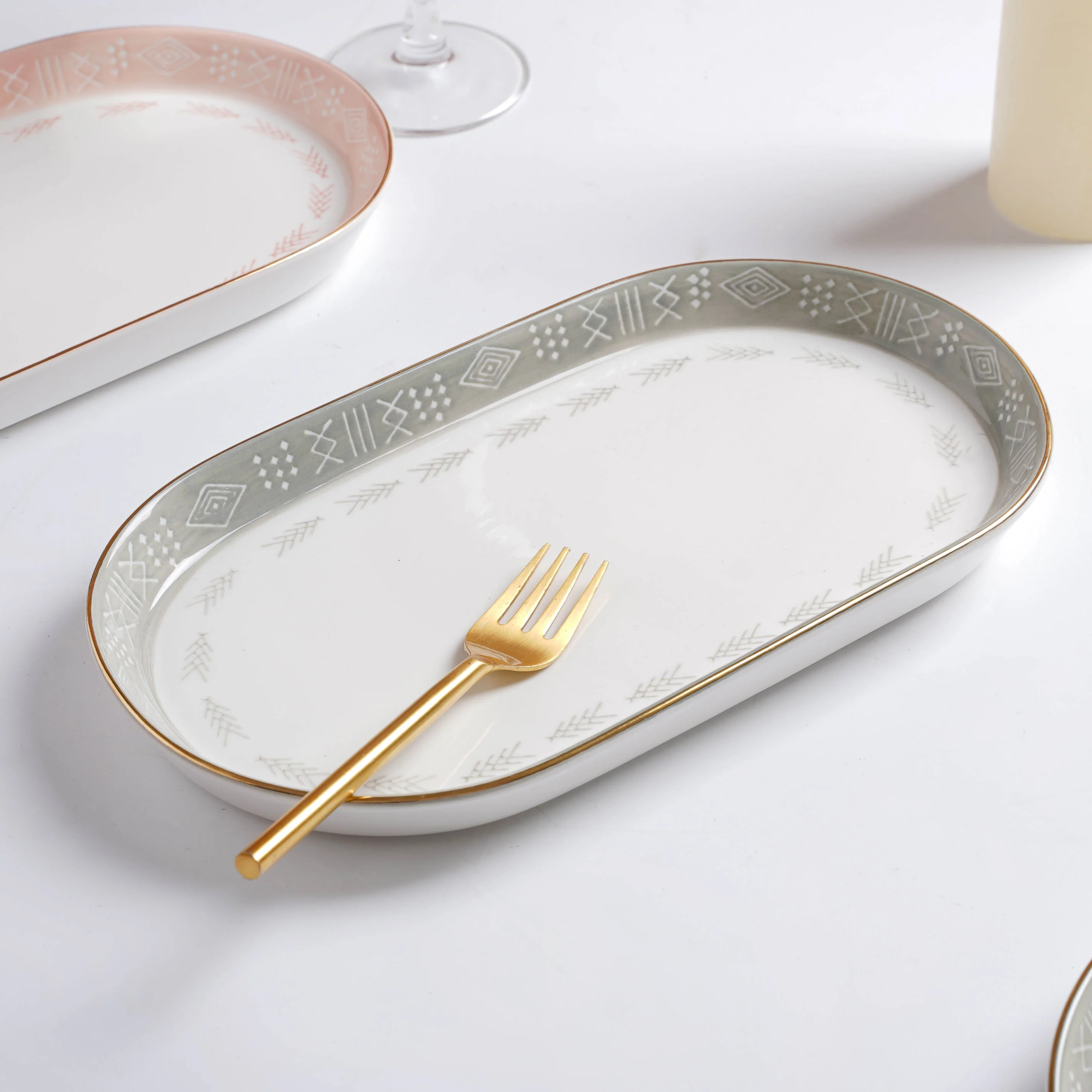Azo Grey 27 Piece Dinnerware For 6 - Image 14