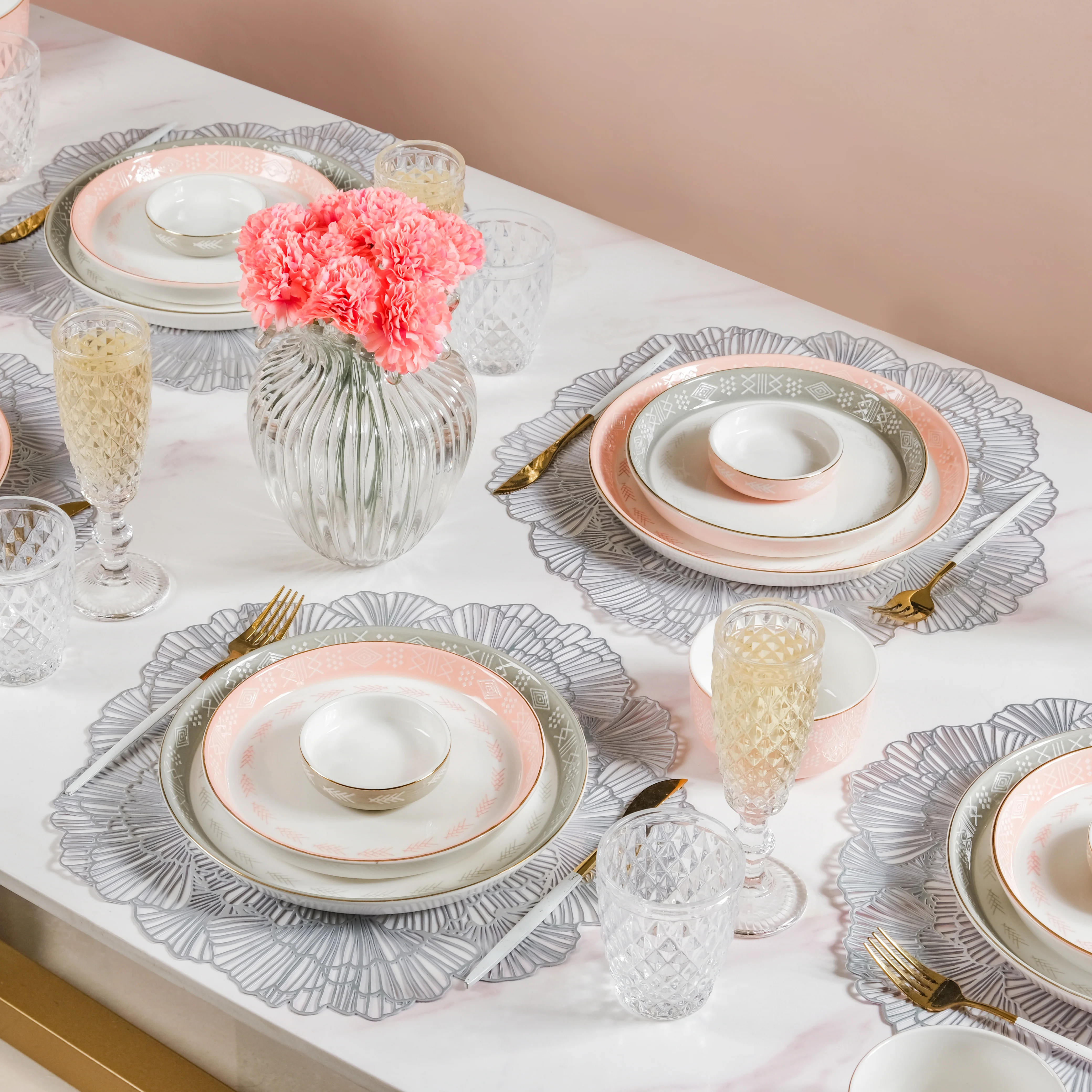 Azo Grey 27 Piece Dinnerware For 6 - Image 2