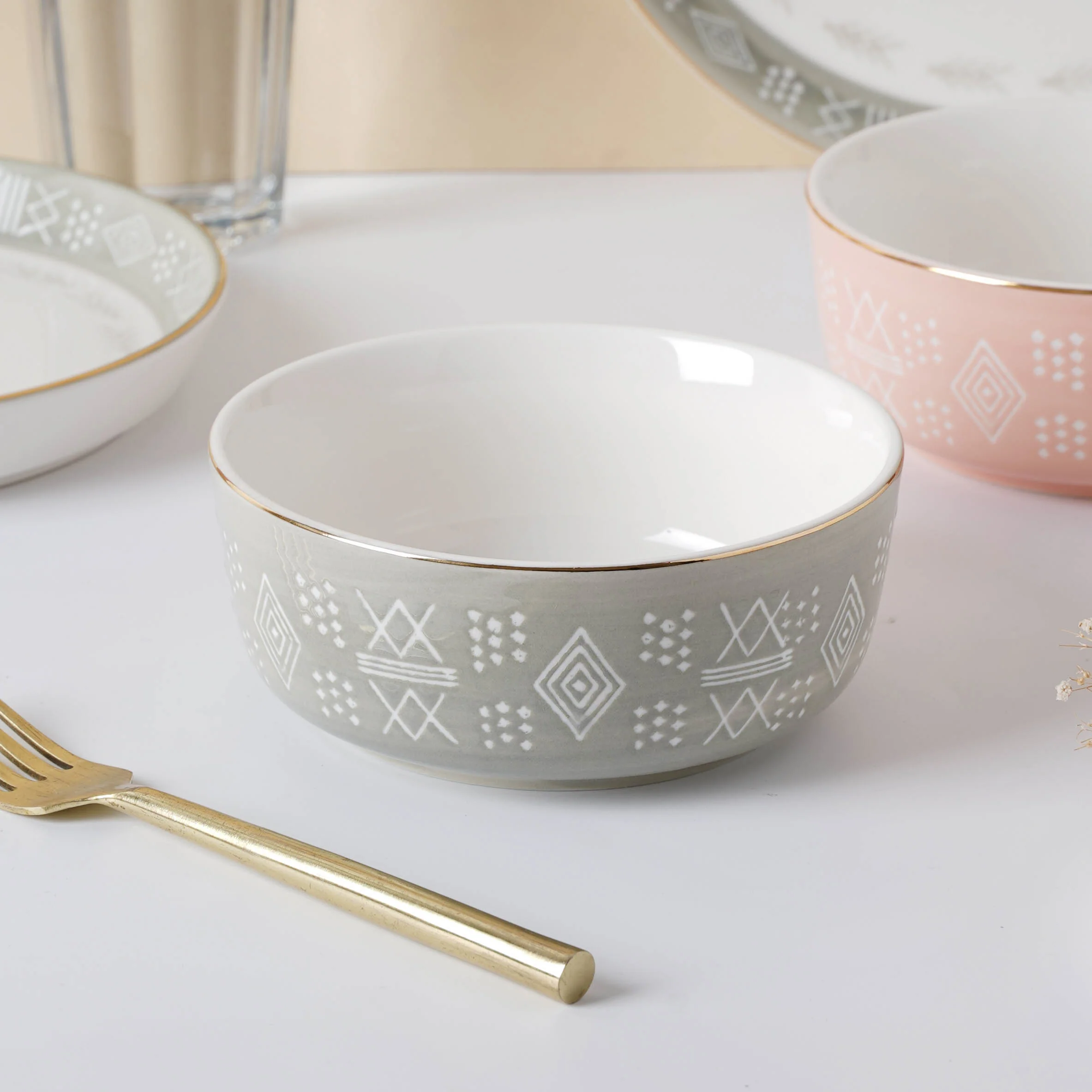 Azo Grey 27 Piece Dinnerware For 6 - Image 9