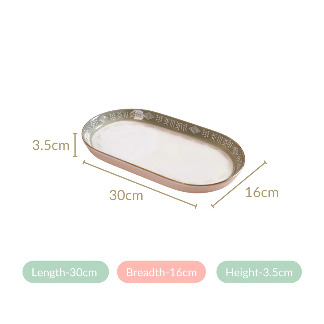 Azo Grey Set Of 2 Serving Platters 12 Inch - Image 5